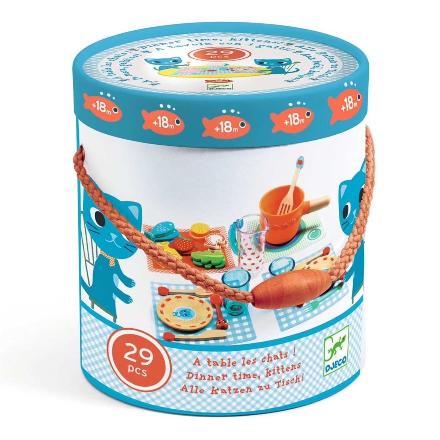 Djeco DJ06547 Rollenspiel Kinderküche: Diner time, kittens!