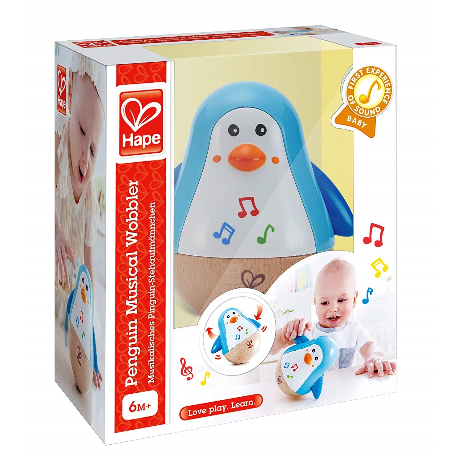 Hape E0331 Stehauf-Pinguin mit Klang