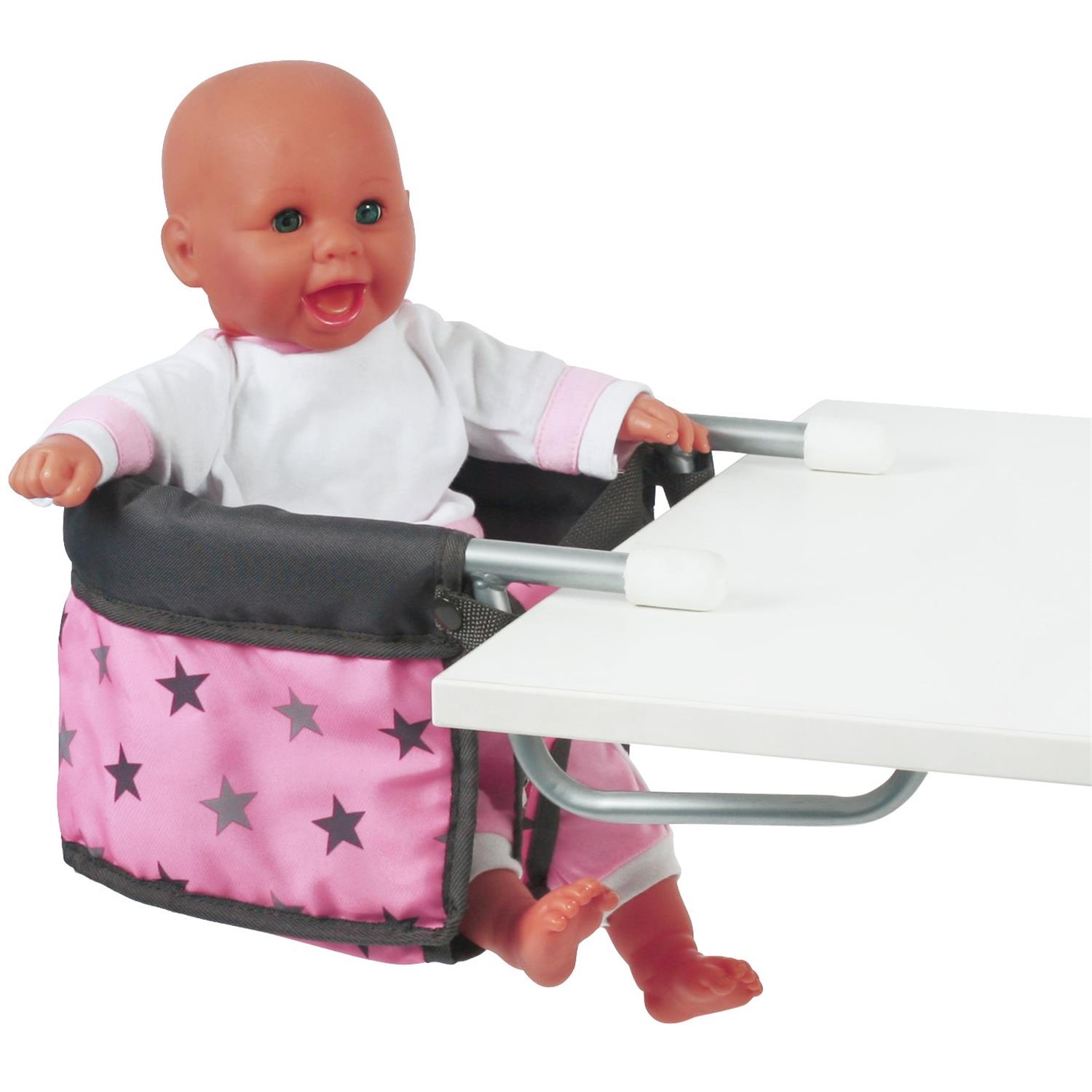 Bayer Chic 2000 735-83 Puppen Tisch-Sitz, Sternchen Grau
