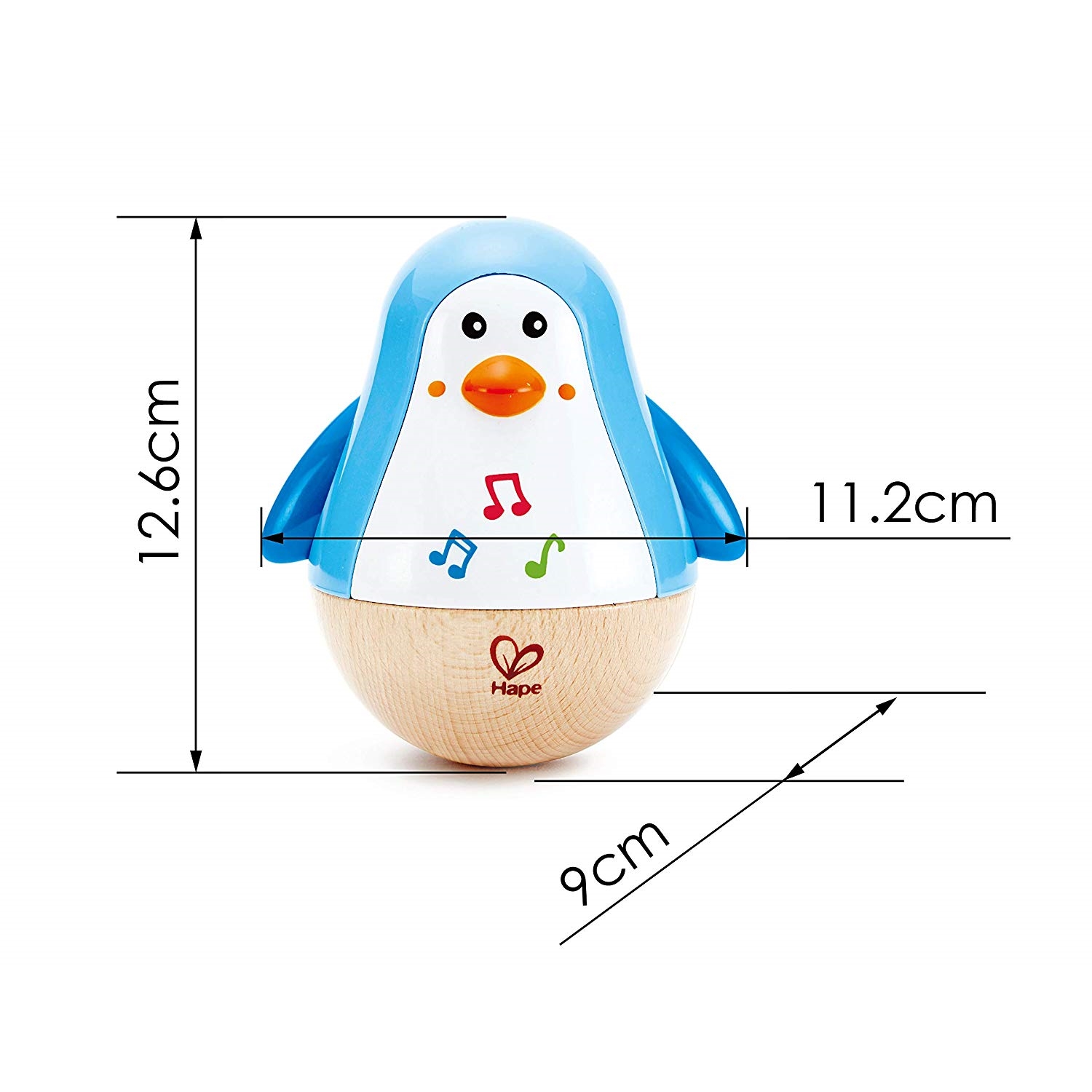 Hape E0331 Stehauf-Pinguin mit Klang