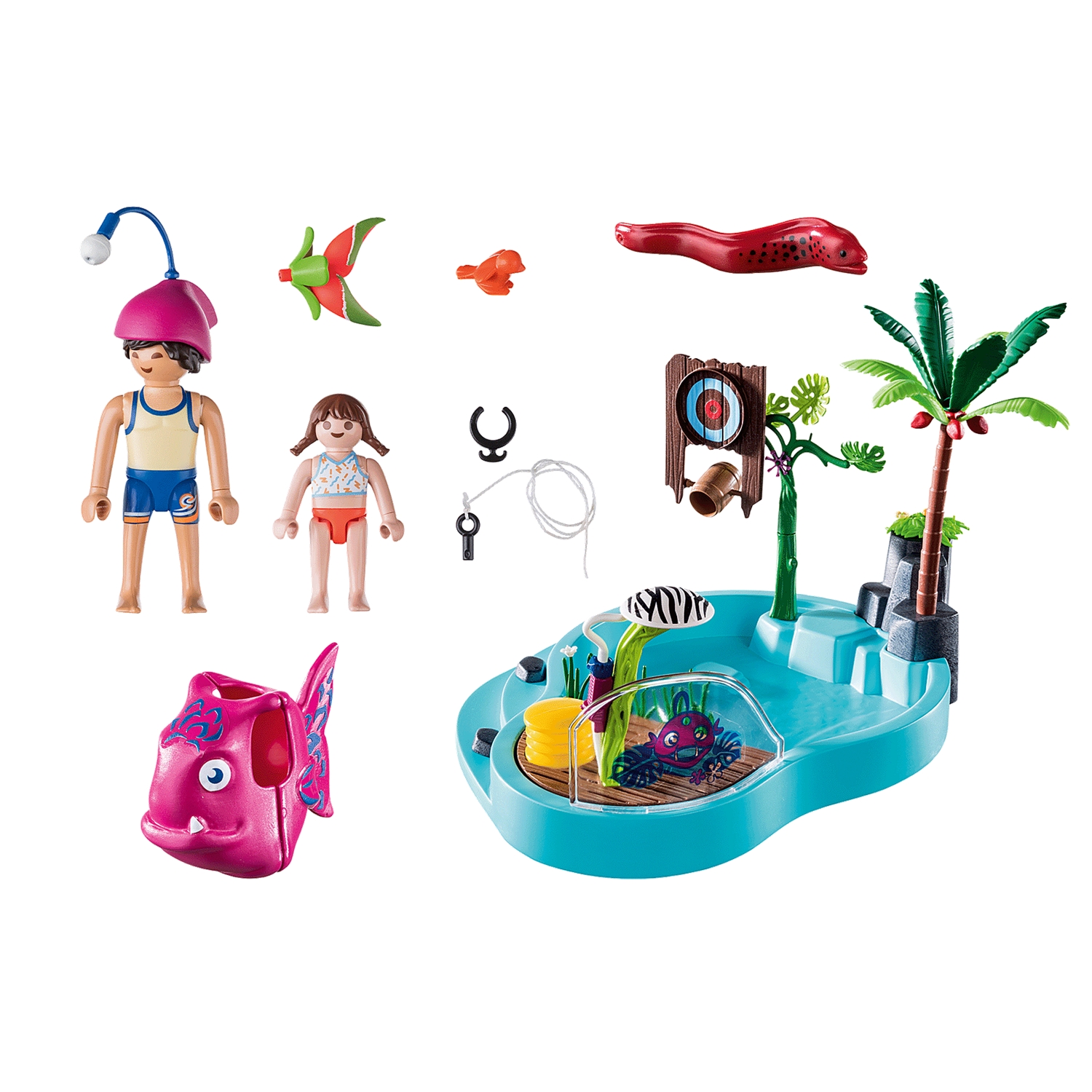 PLAYMOBIL 70610 Family Fun Spaßbecken mit Wasserspritze