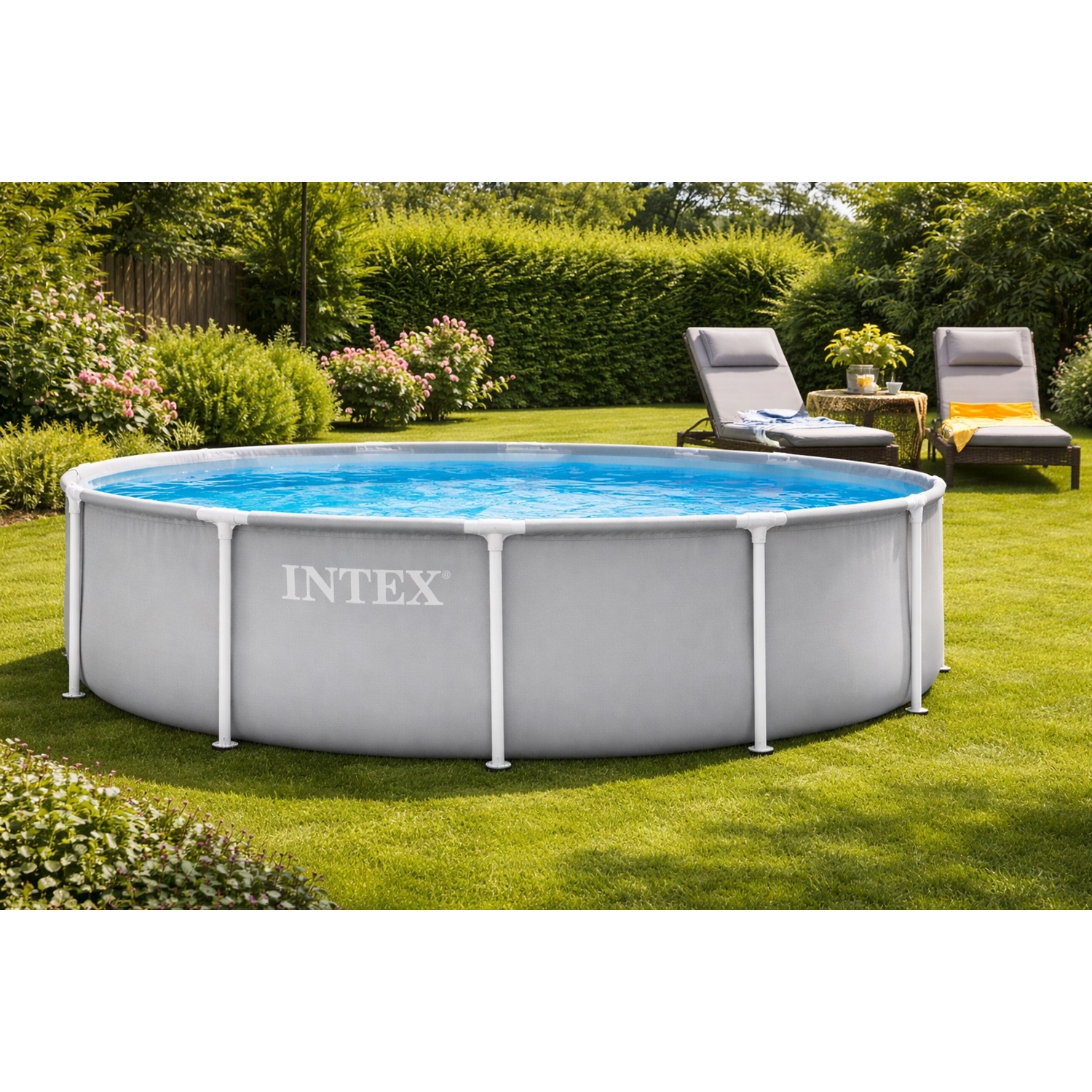 Intex 26716GS PrismFramePool Set inklusive Pumpe Ø366 x 99 cm