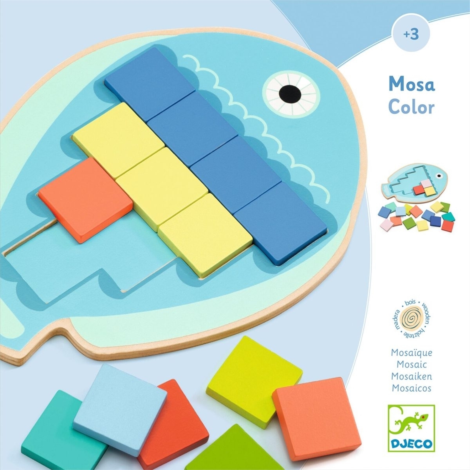 Djeco DJ01665 Kleinkind Lernspielzeug: Mosa Color Djeco DJ01665 Kleinkind Lernspielzeug: Mosa Color
