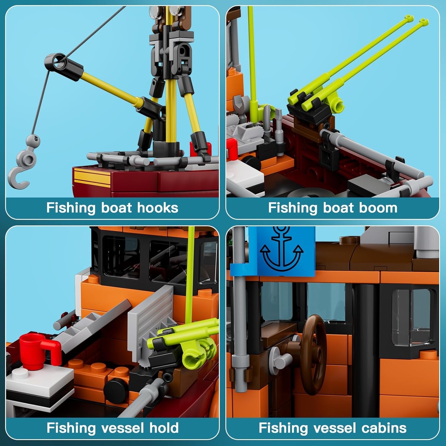 Mould King 10135 Fischerboot