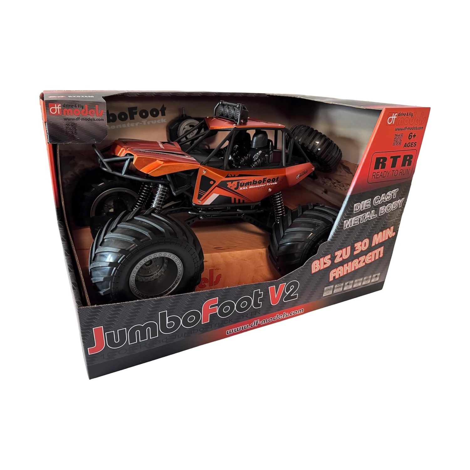 DF-Models 9945 DF Jumbo Foot V2 Off Roader 1:10 RTR orange