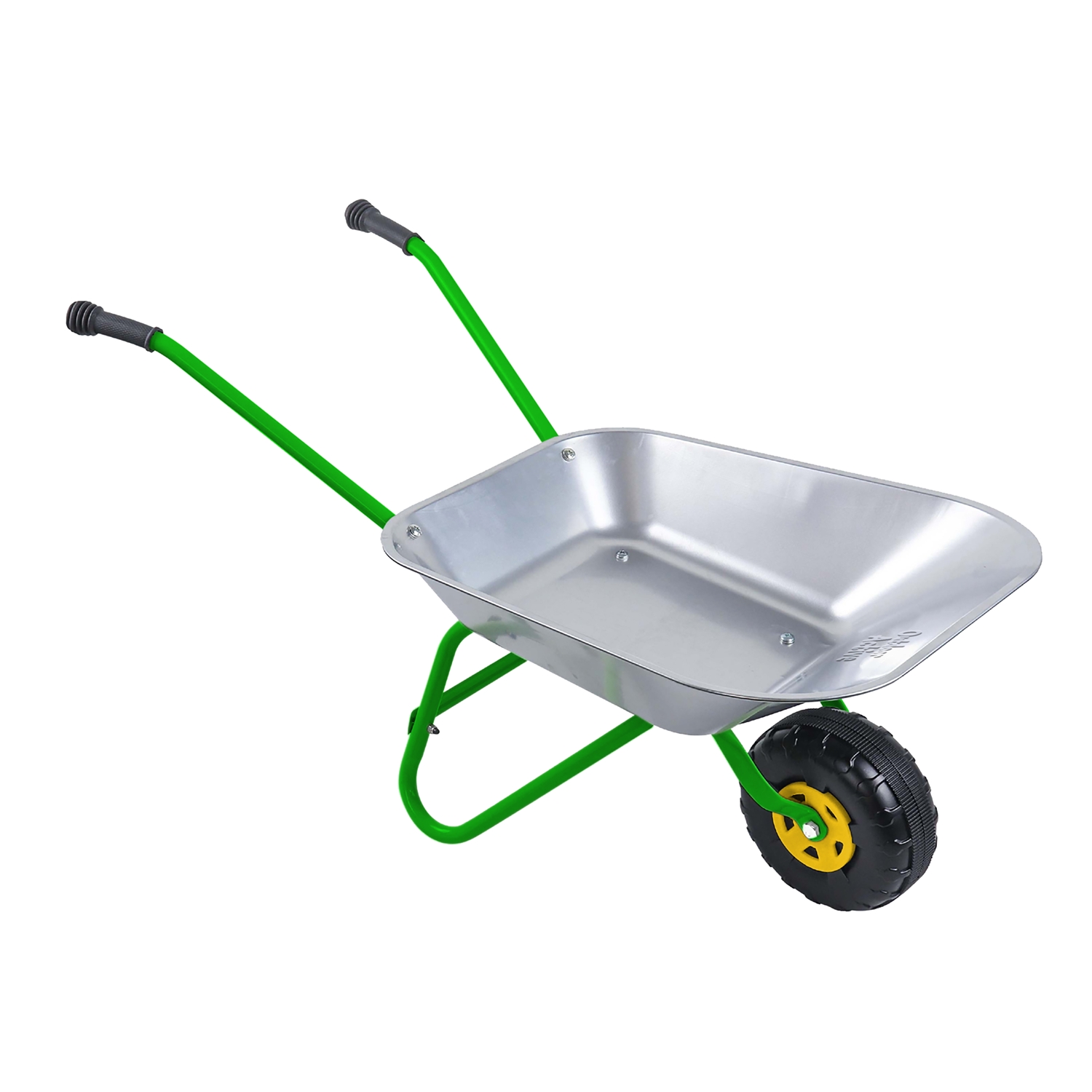 Outdoor Active 562 Kinder Metallschubkarre silber/grün