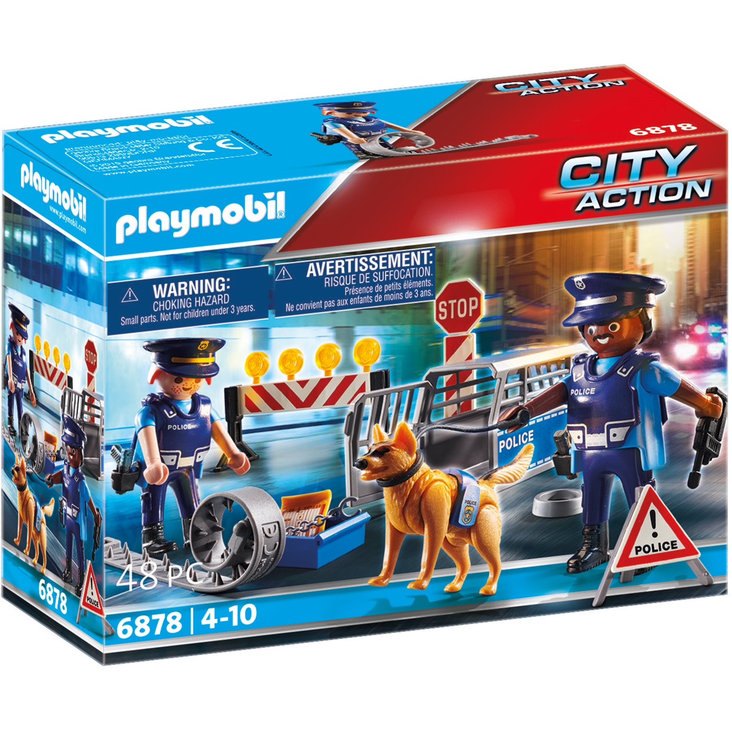 PLAYMOBIL 6878 Polizei-Straßensperre