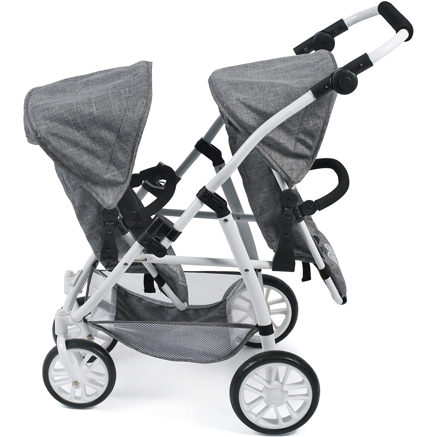 Bayer Chic 2000 691-76 Tandem-Buggy TWINNY, Jeans Grey