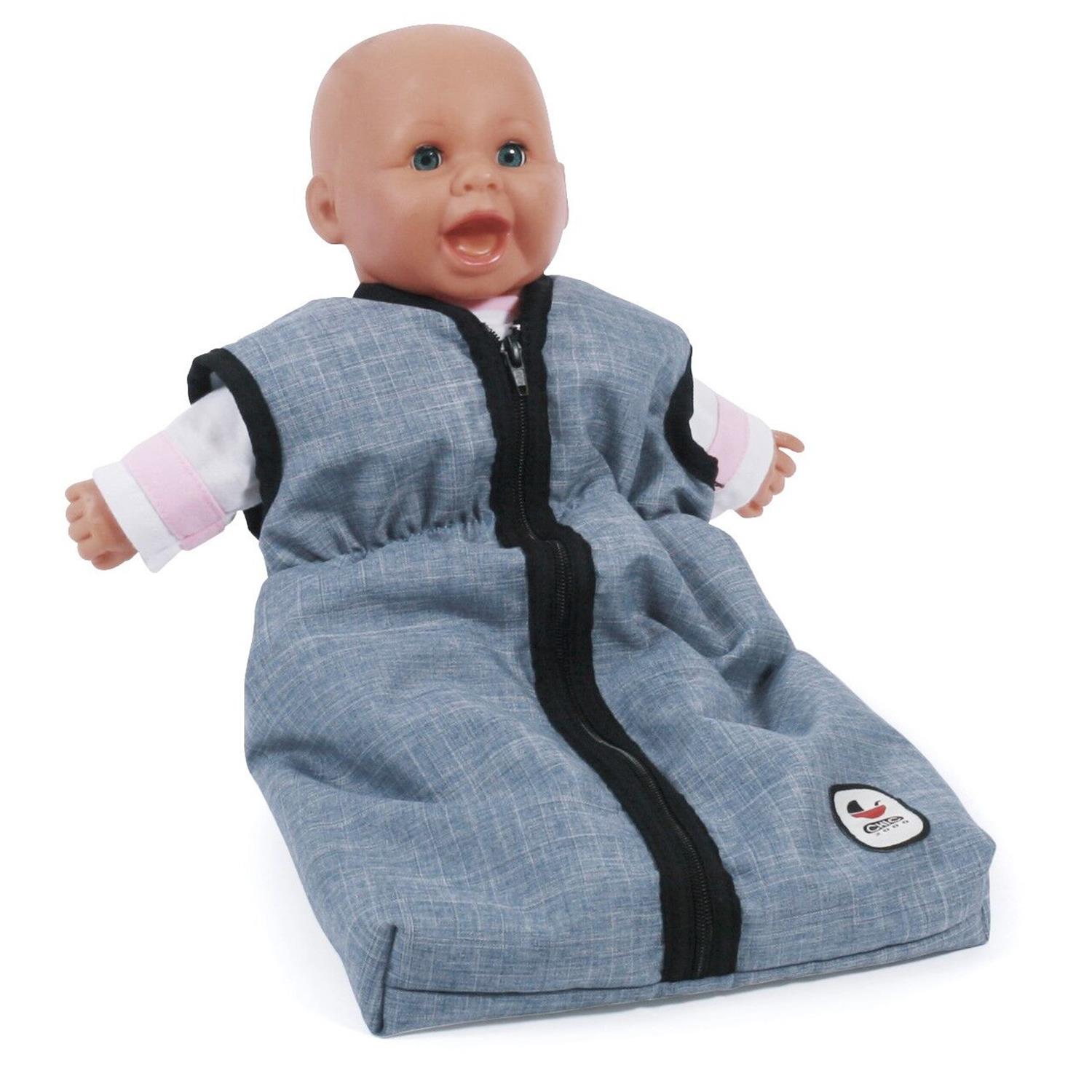 Bayer Chic 2000 792-50 Puppen-Schlafsack, Jeans Blue