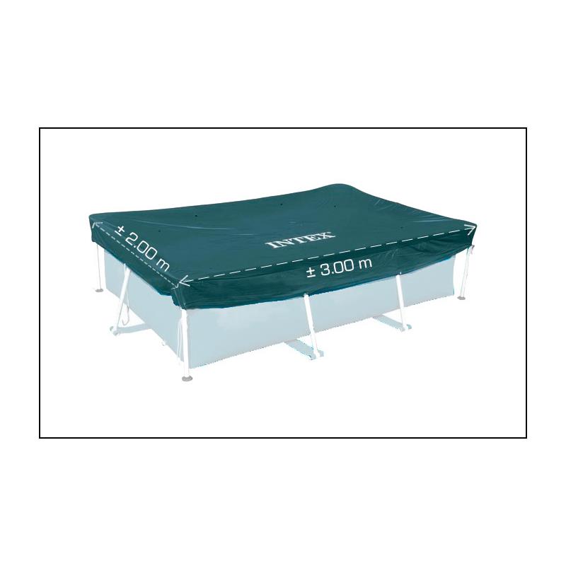 Intex 28038 Poolabdeckung 300 x 200 cm (mit 20 cm Überhang)
