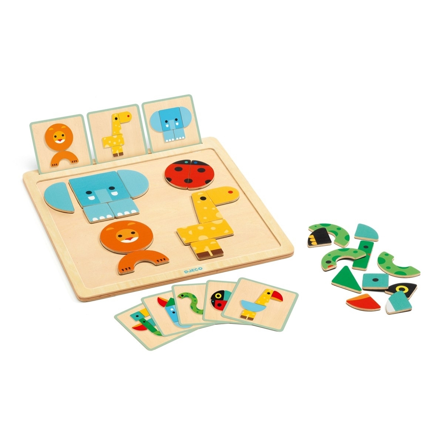 Djeco DJ06210 Magnet-Legespiel: GeoBasic