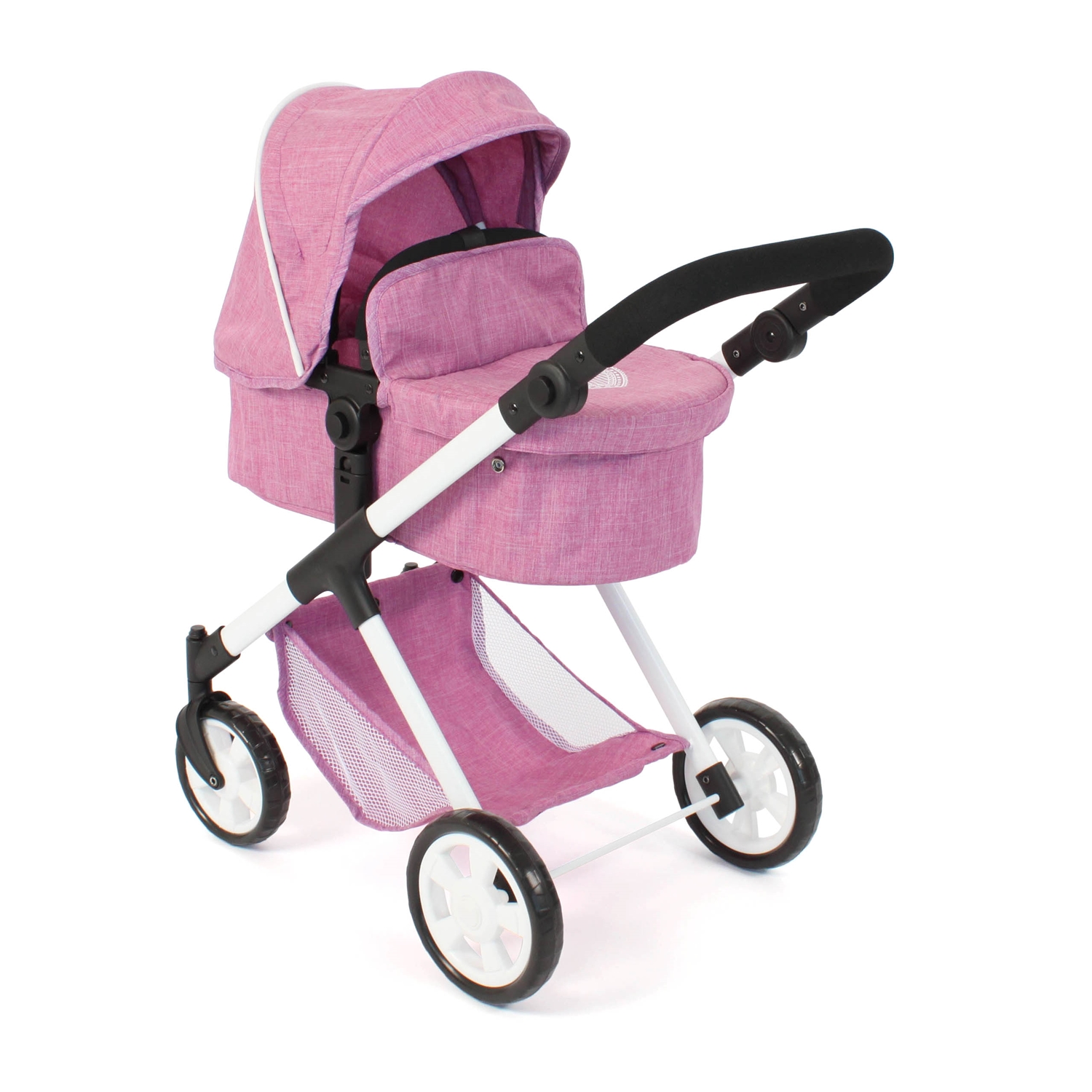 Bayer Chic 2000 567-62 Kombi Puppenwagen Mila, Jeans pink