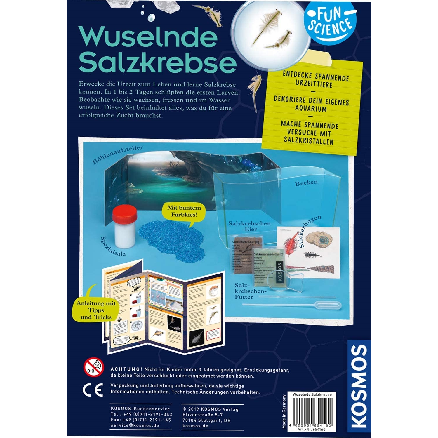Kosmos 654160 Fun Science Wuselnde Salzkrebse