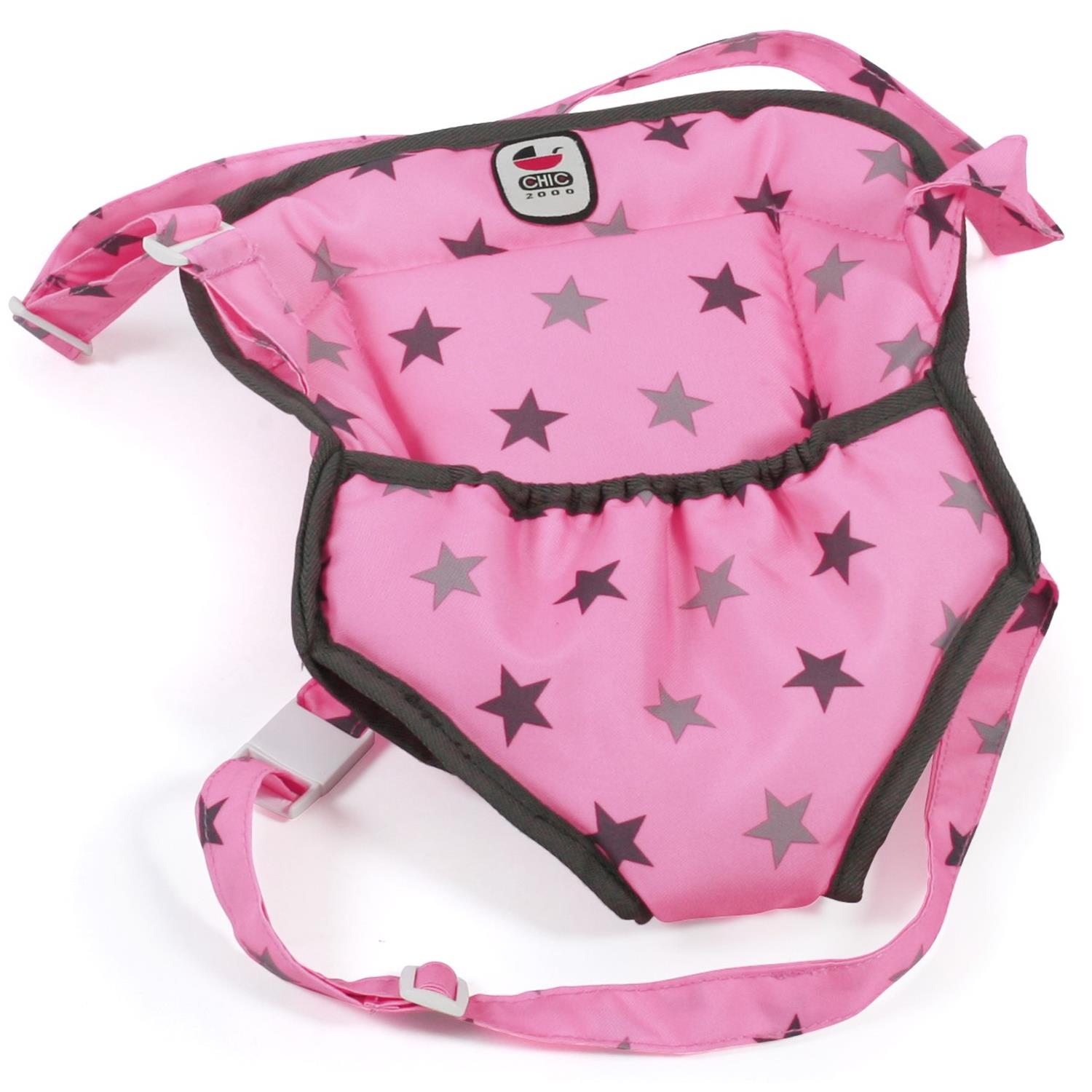 Bayer Chic 2000 782-83 Puppen-Tragegurt, Sternchen Grau