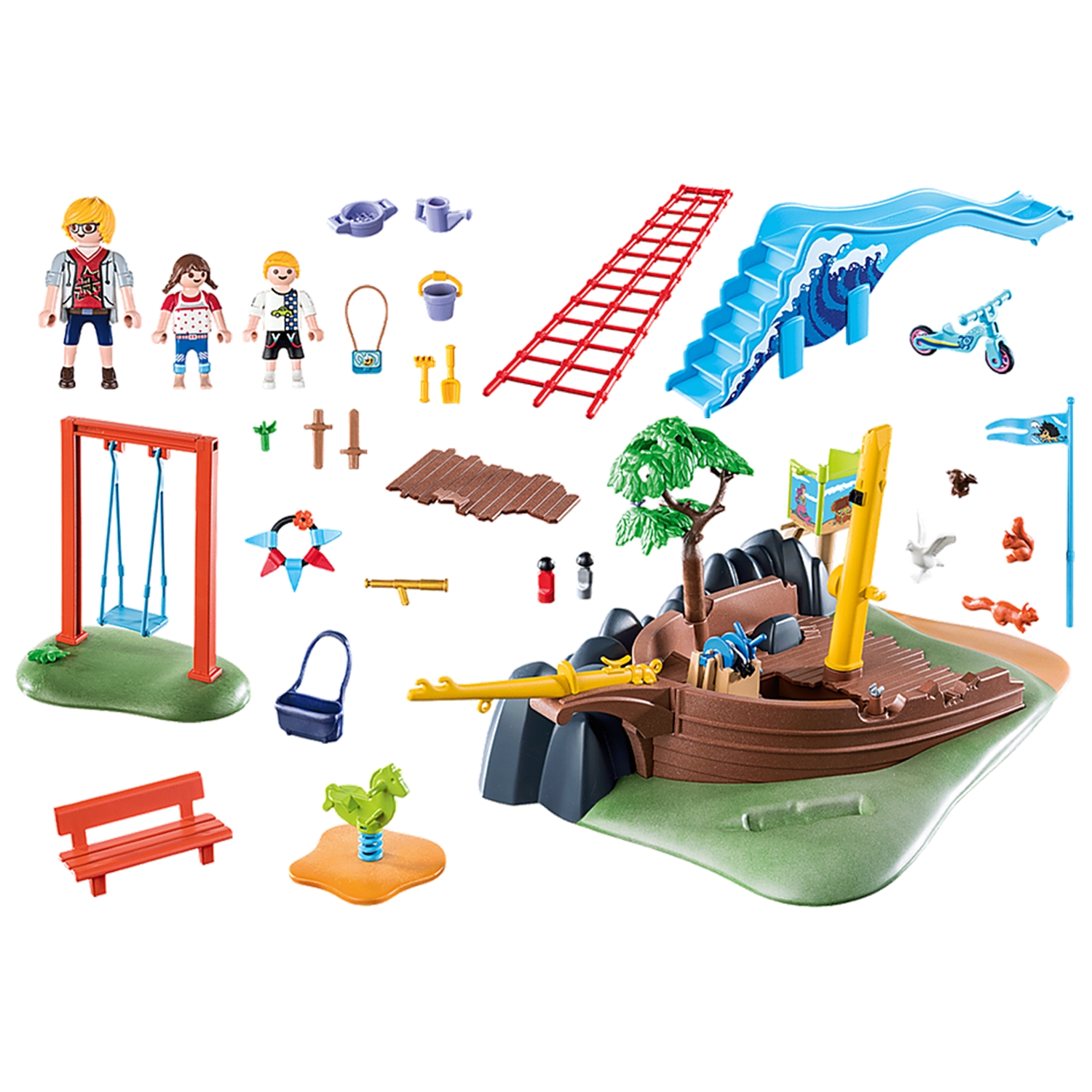 PLAYMOBIL 70741 Abenteuerspielplatz mit Schiffswrack
