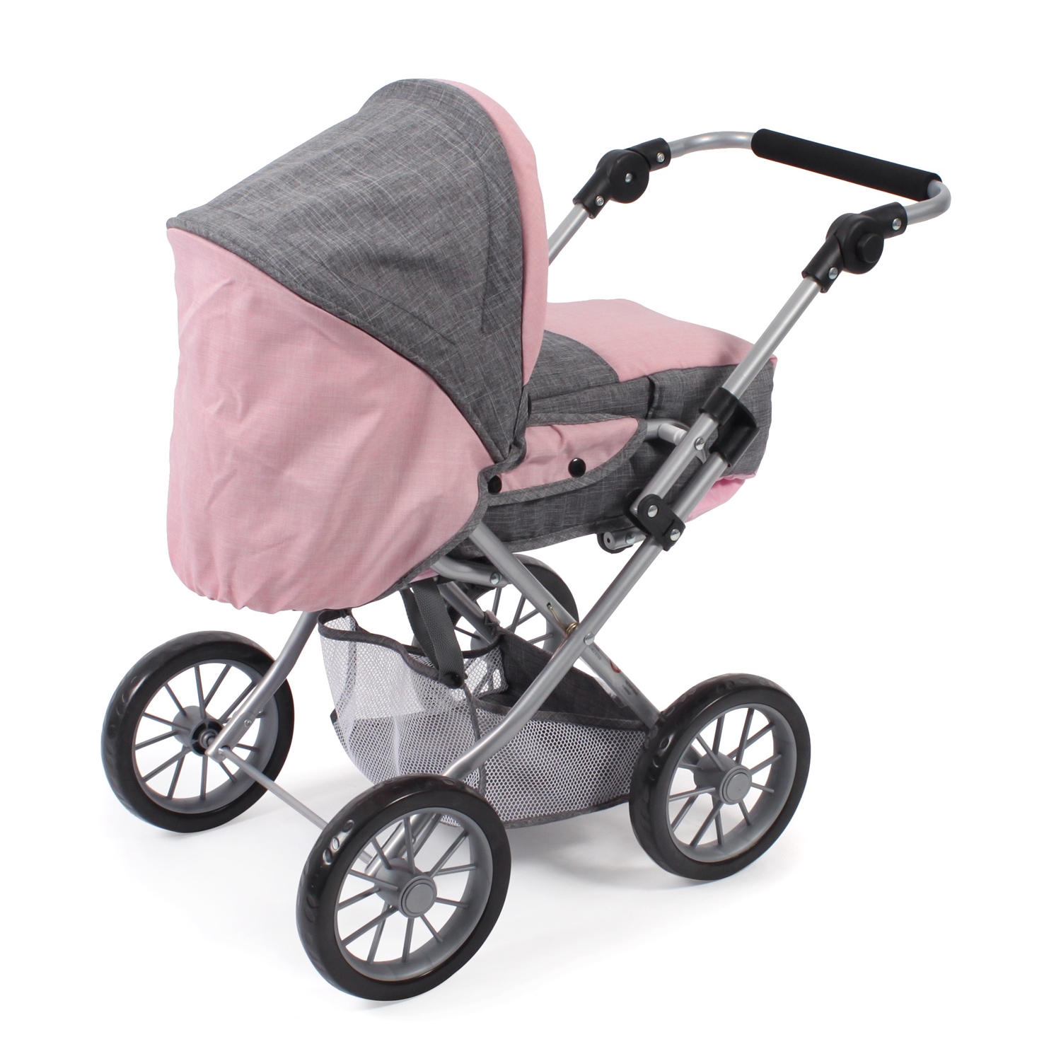 Bayer Chic 2000 560-15 Kombi-Puppenwagen Leni Melange grau-rosa