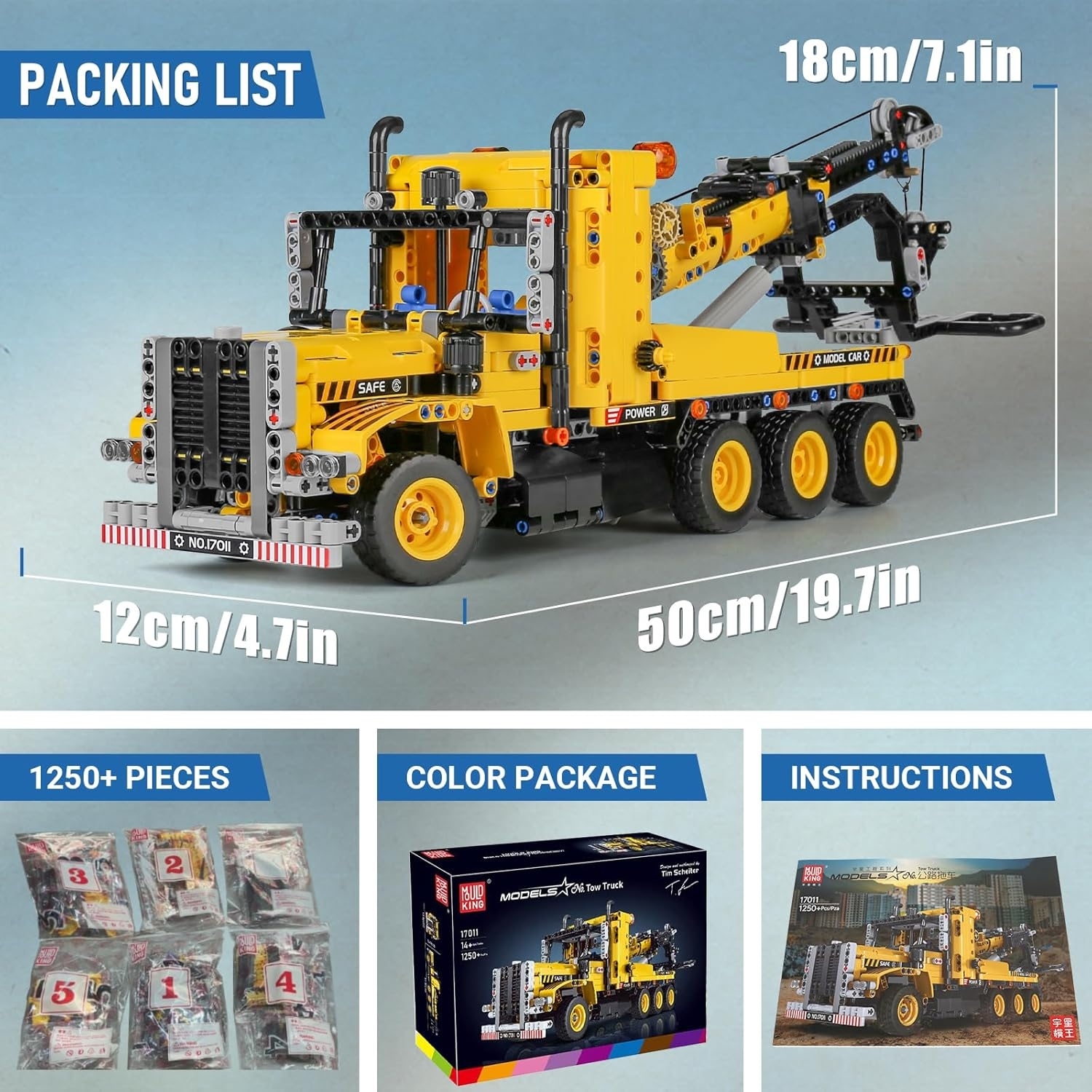 Mould King 17011 Abschleppkran