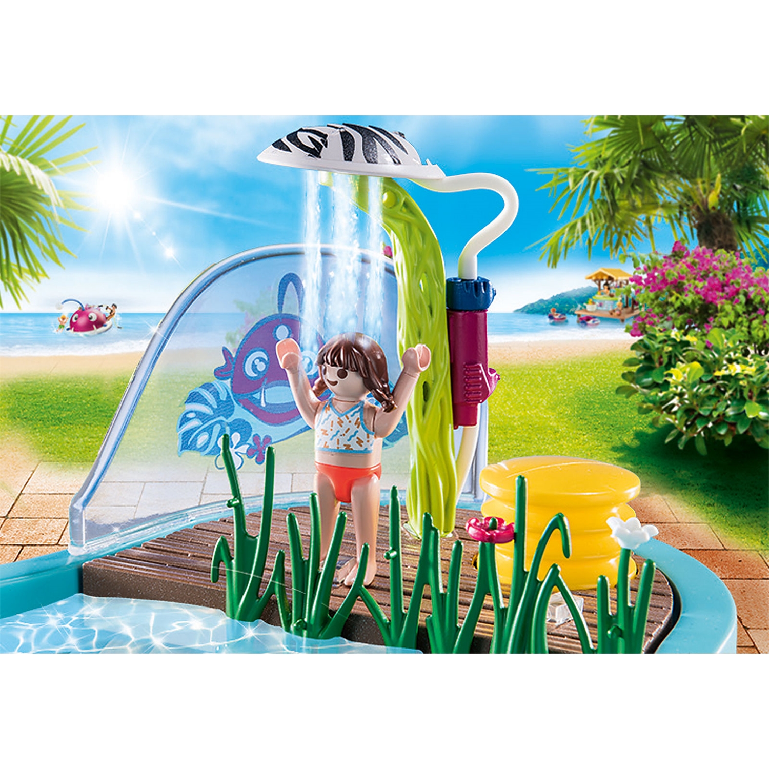 PLAYMOBIL 70610 Family Fun Spaßbecken mit Wasserspritze