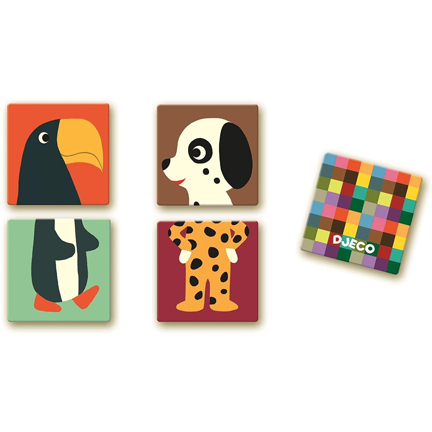 Djeco DJ08126 Lernspiele: Memo Animo-puzzle