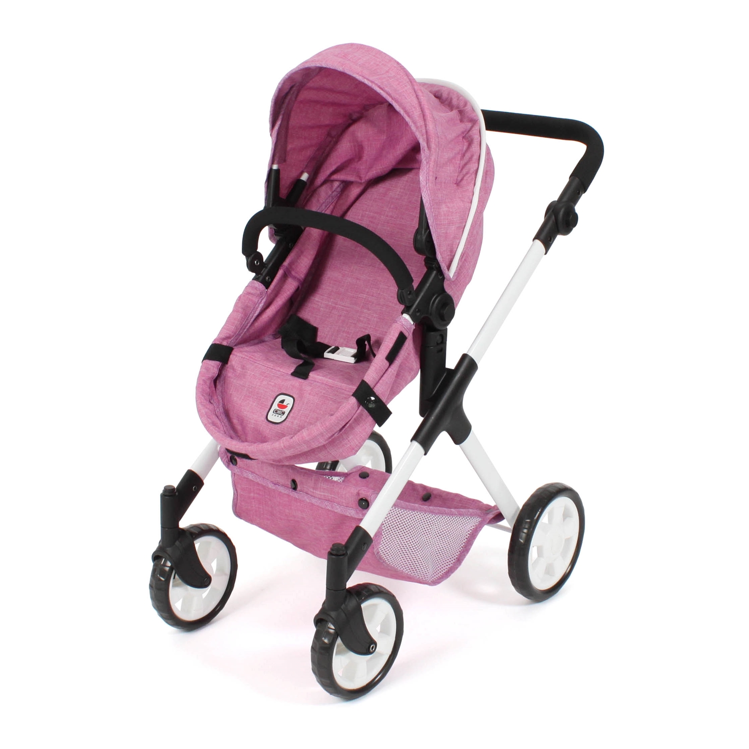Bayer Chic 2000 567-62 Kombi Puppenwagen Mila, Jeans pink
