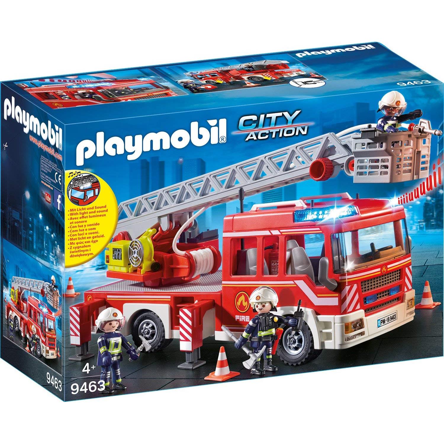 PLAYMOBIL 9463 Feuerwehr-Leiterfahrzeug