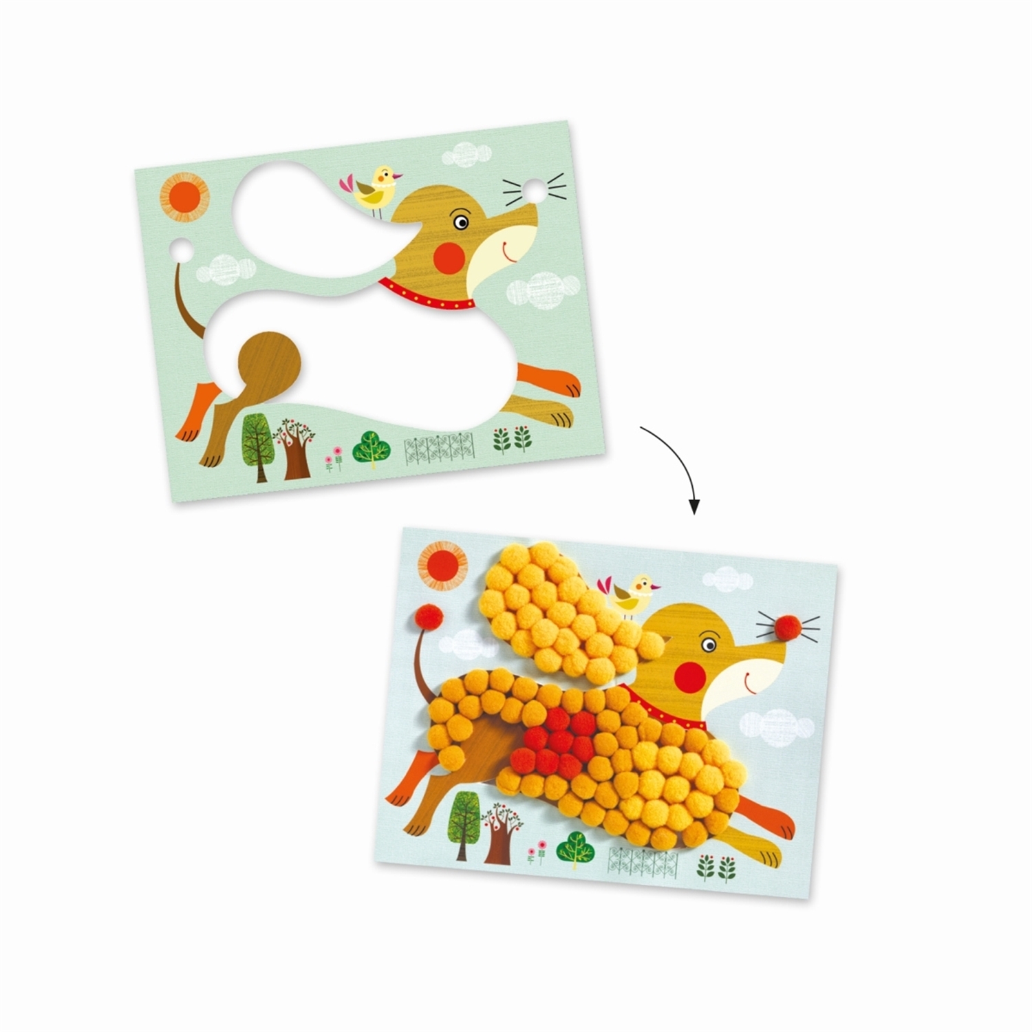 Djeco DJ09867 Collagen für die Kleinen - Hunde