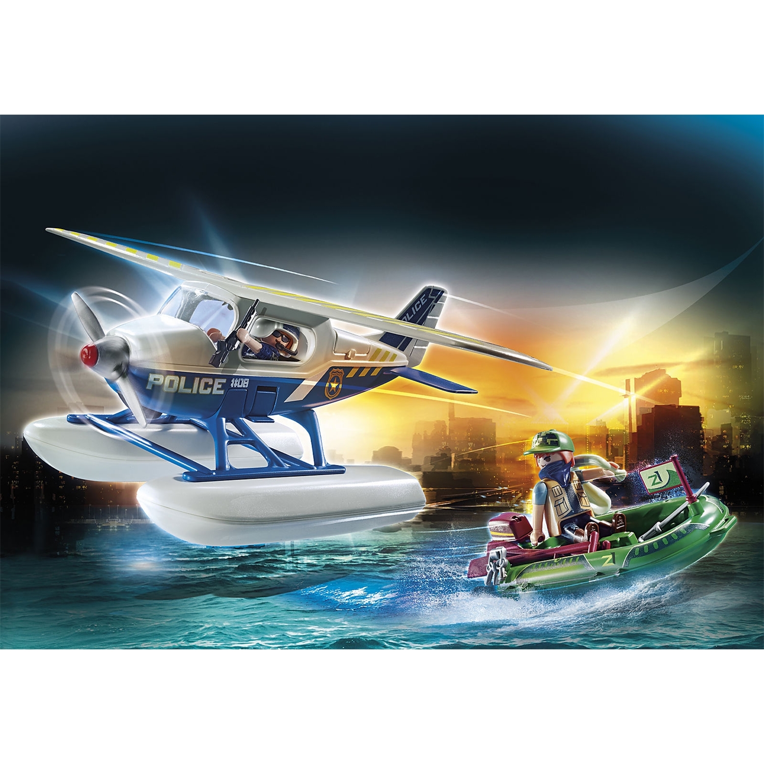 PLAYMOBIL 70779 City Action Polizei-Wasserflugzeug: