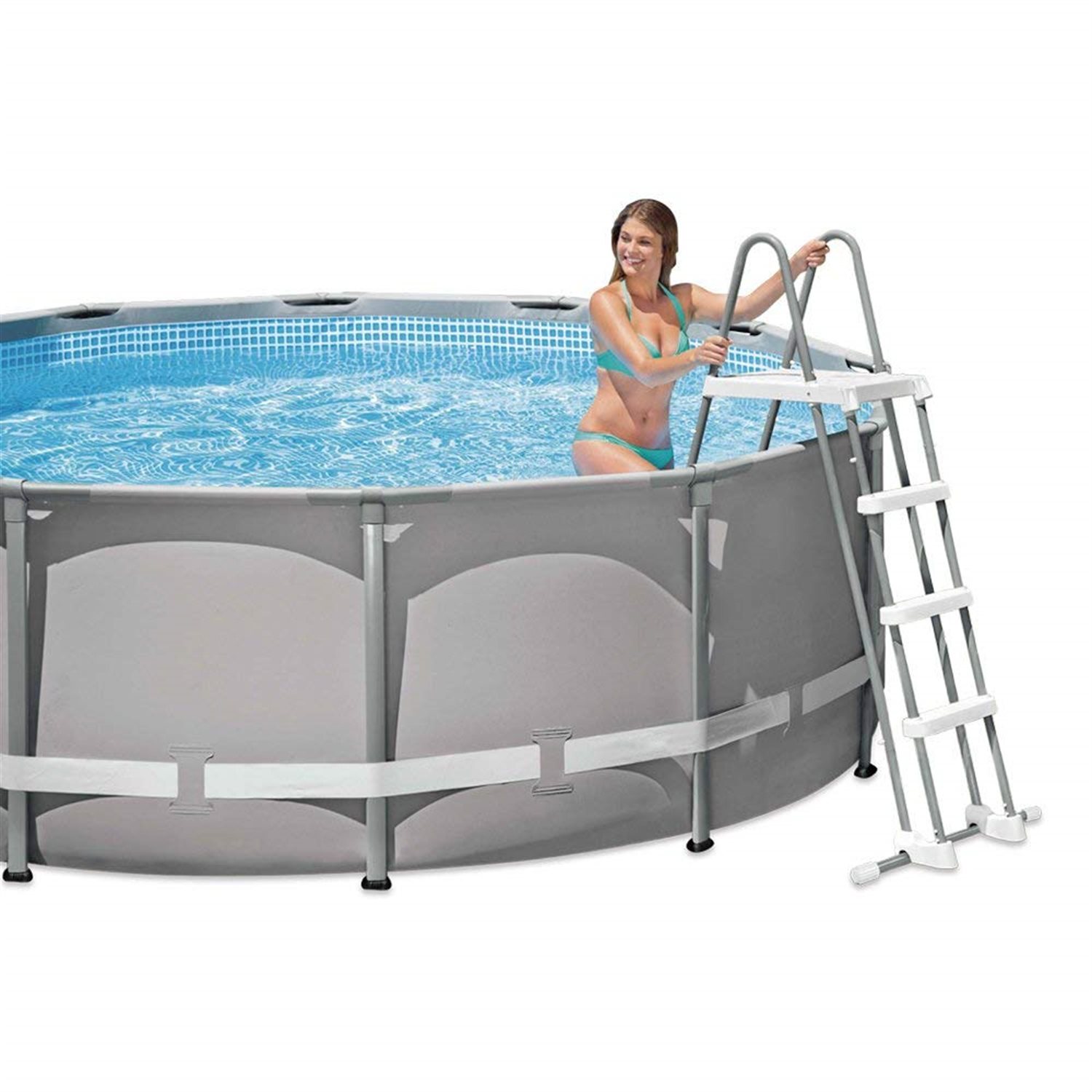 Intex 28076 Sicherheitsleiter für Pools von 122cm Höhe