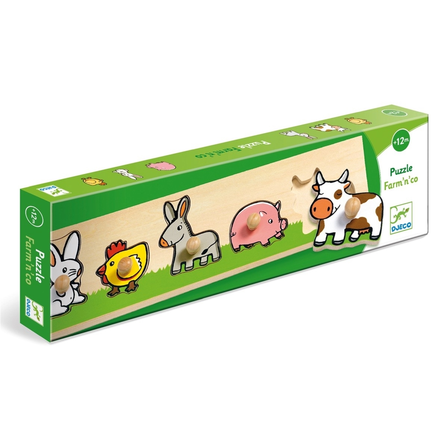 Djeco DJ01116 Holzpuzzle: Farm'n'co