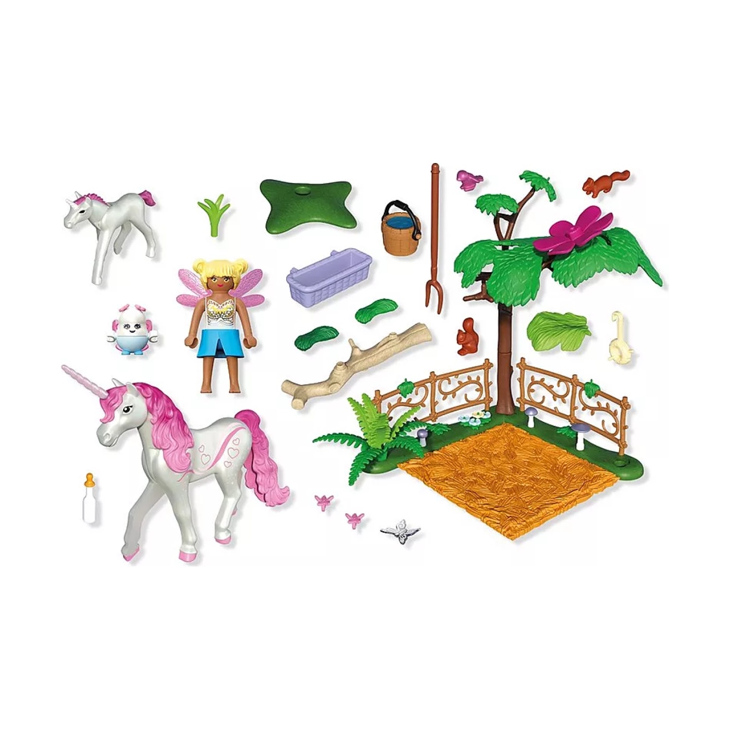 PLAYMOBIL 71839 Zauberhafter Einhorn-Stall für Mama und Fohlen