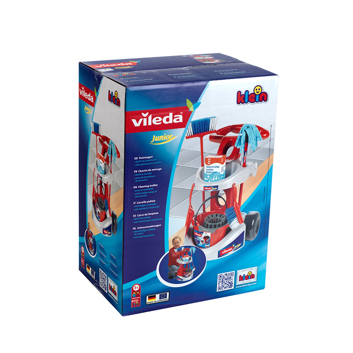 Theo Klein 6721 Vileda Besenwagen mit Zubehör