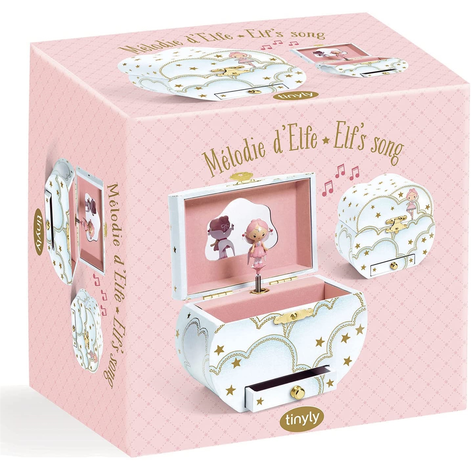 Djeco DJ06975 Tinyly - Musikkästchen Elfen-Melodie