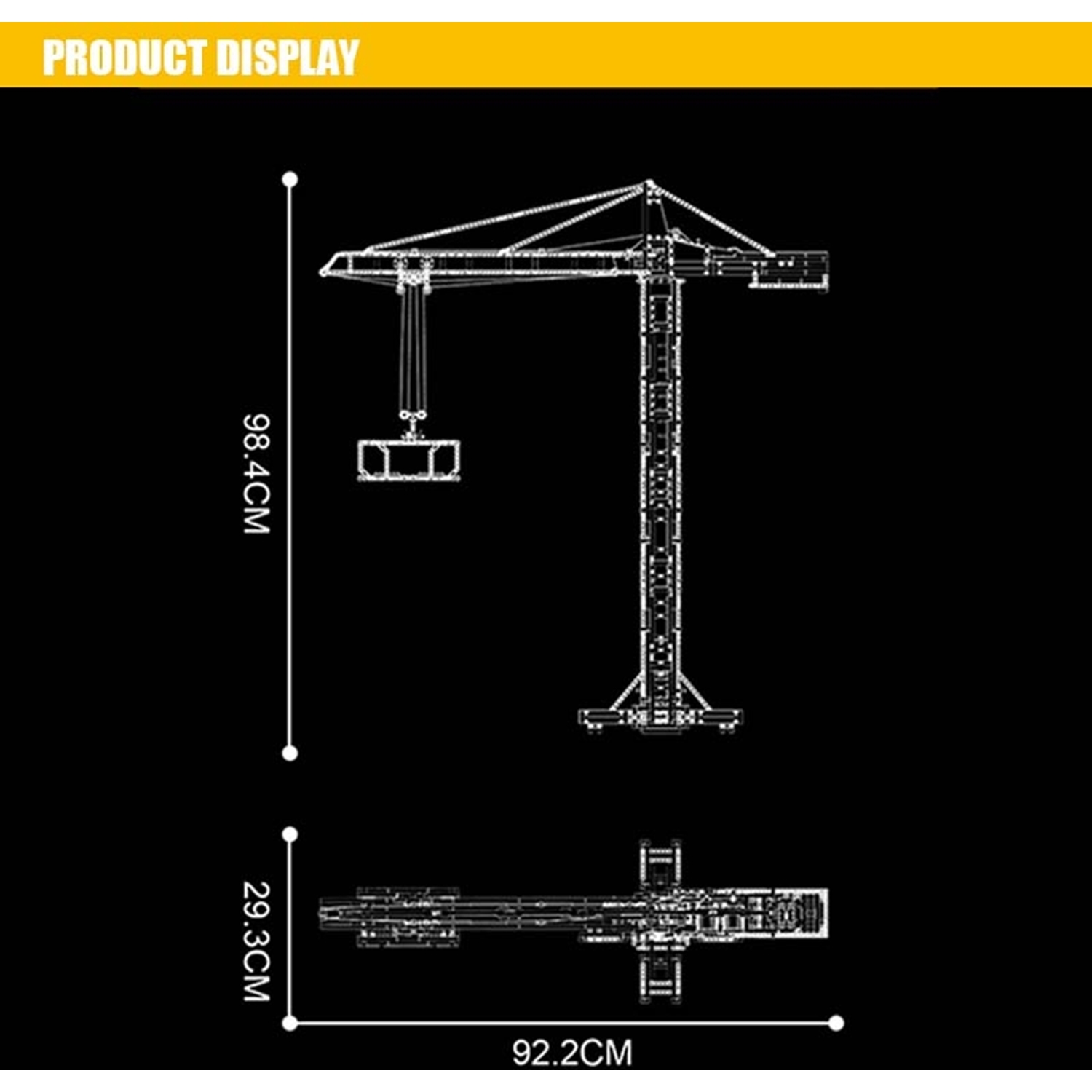 Mould King 17004 Turmdrehkran mit Fernsteuerung