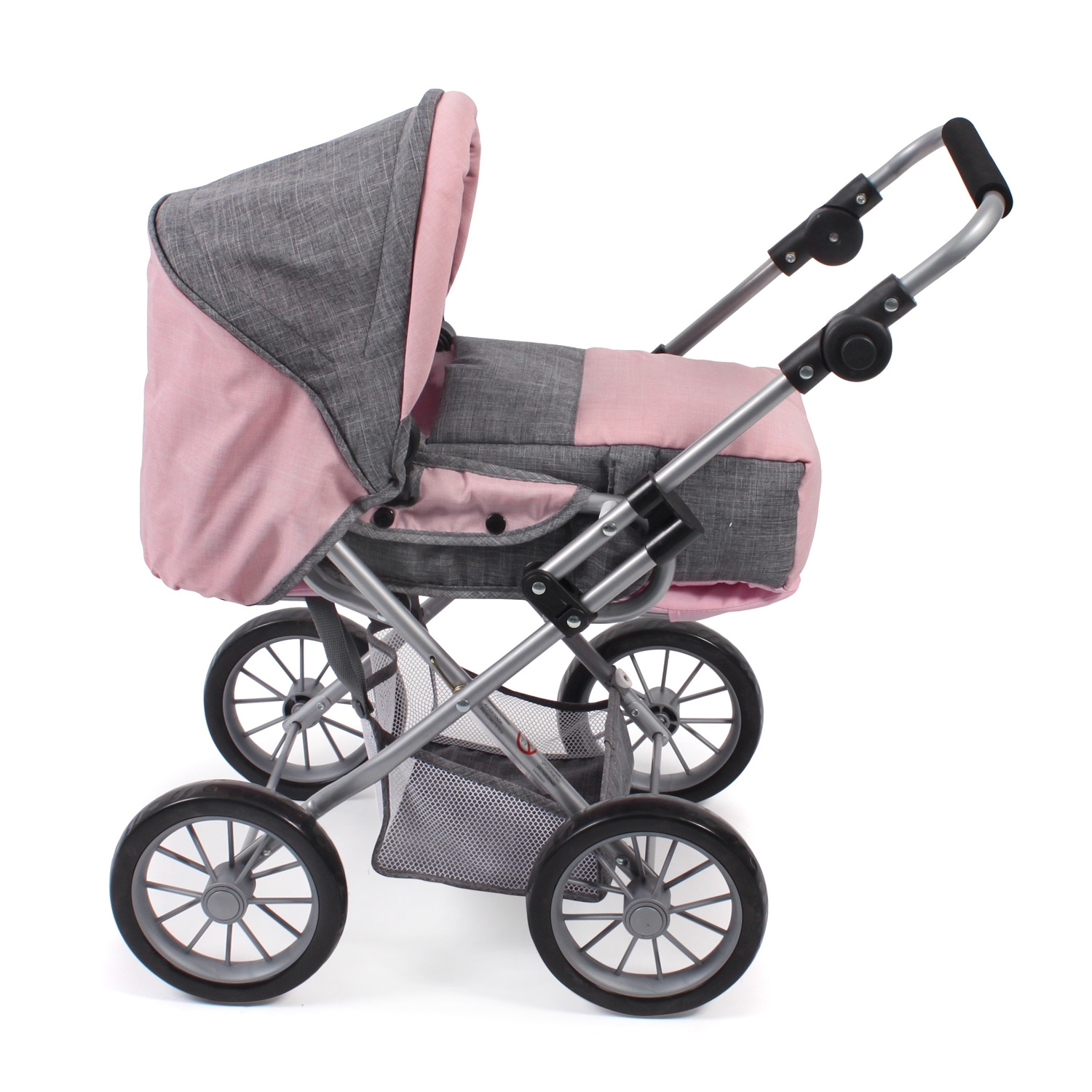 Bayer Chic 2000 560-15 Kombi-Puppenwagen Leni Melange grau-rosa