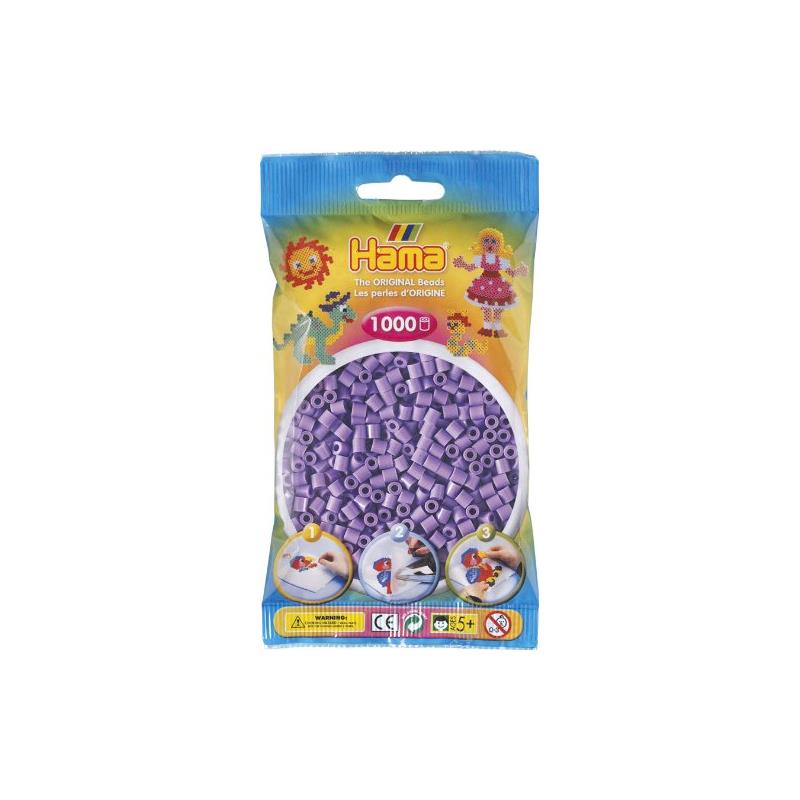 Hama 207-45 Perlen-Btl. 1000 Stck., pastell-lila