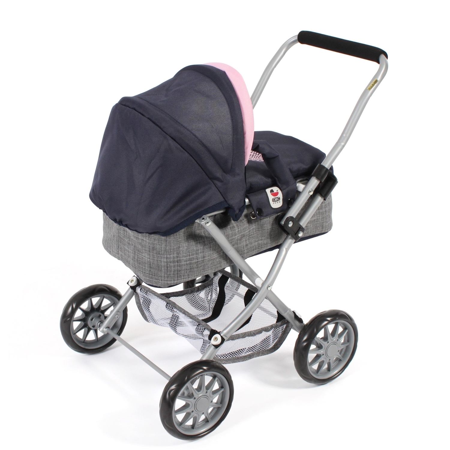 Bayer Chic 2000 555-26 Mini-Kuschelwagen SMARTY, Melange grau-navy