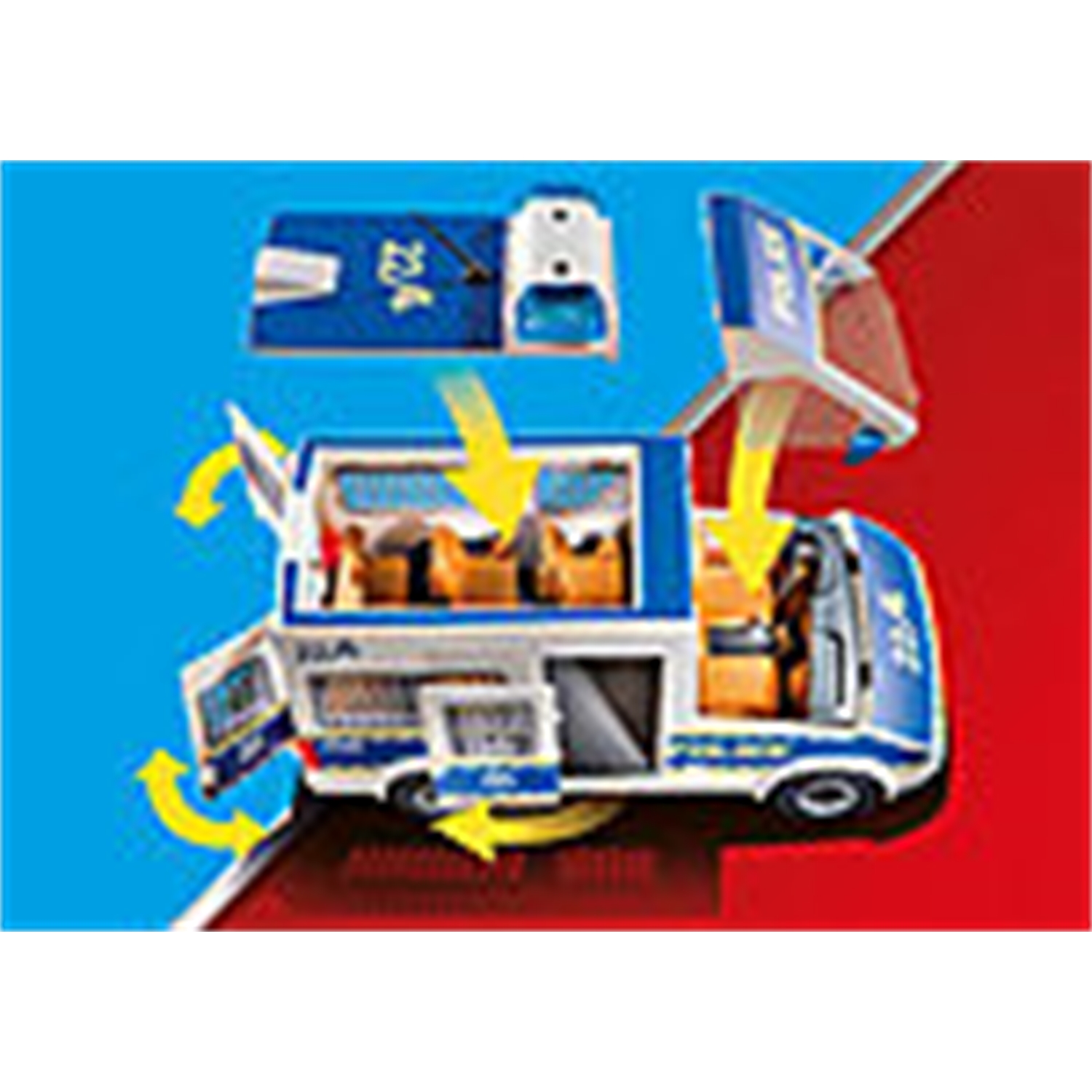 PLAYMOBIL 70899 Polizei-Mannschaftswagen mit Licht und Sound