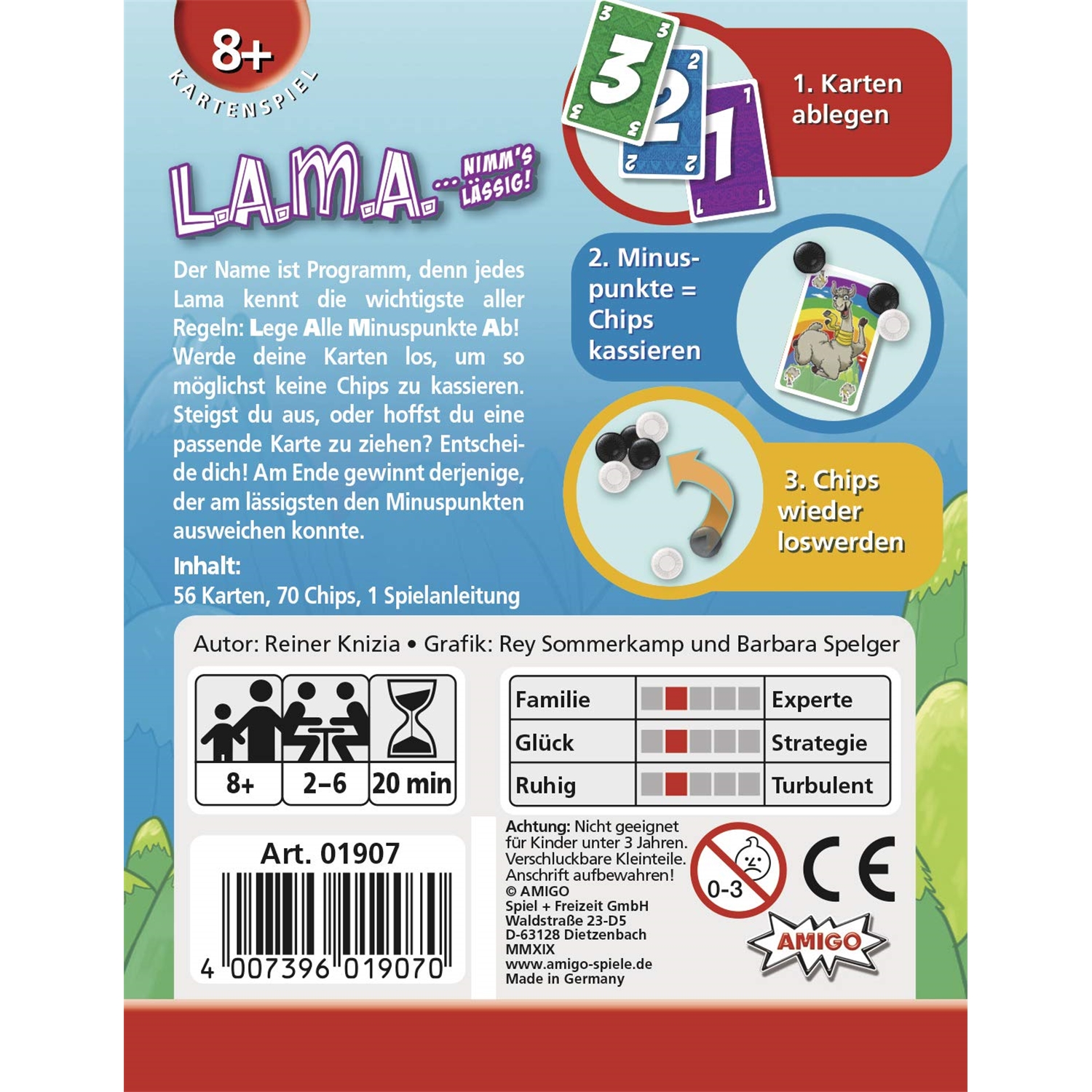 Amigo 01907 Lama…Nimm´s lässig!