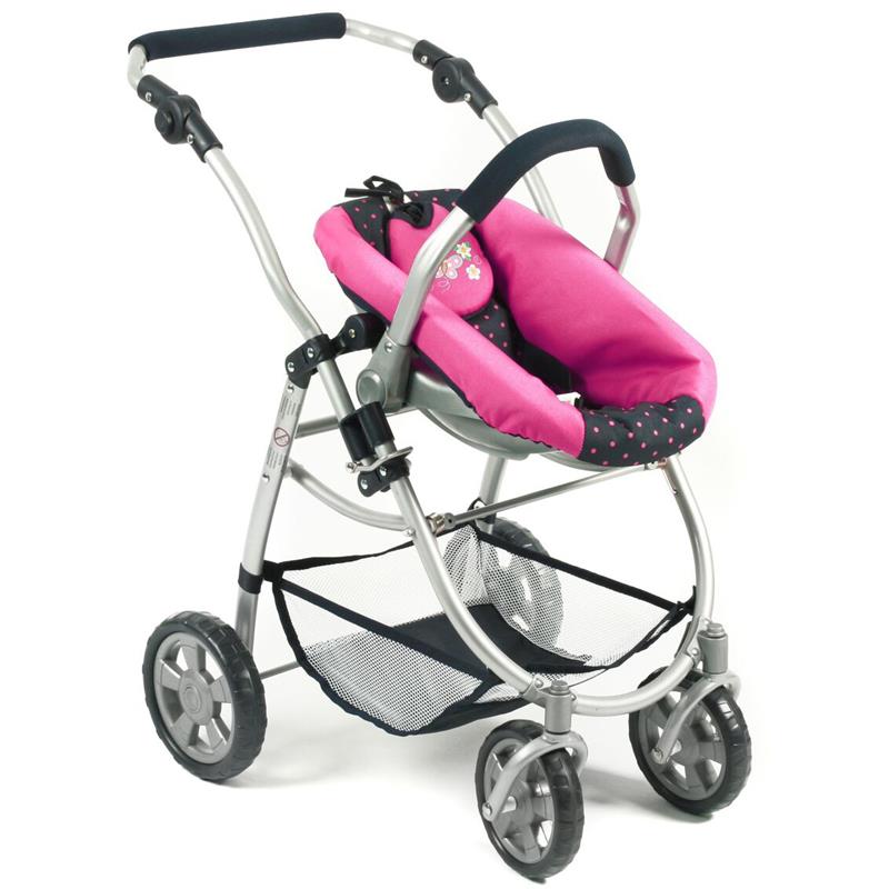 Bayer Chic 2000 637-12 3 in 1 Kombi EMOTION ALL IN, Dots Navy-Pink