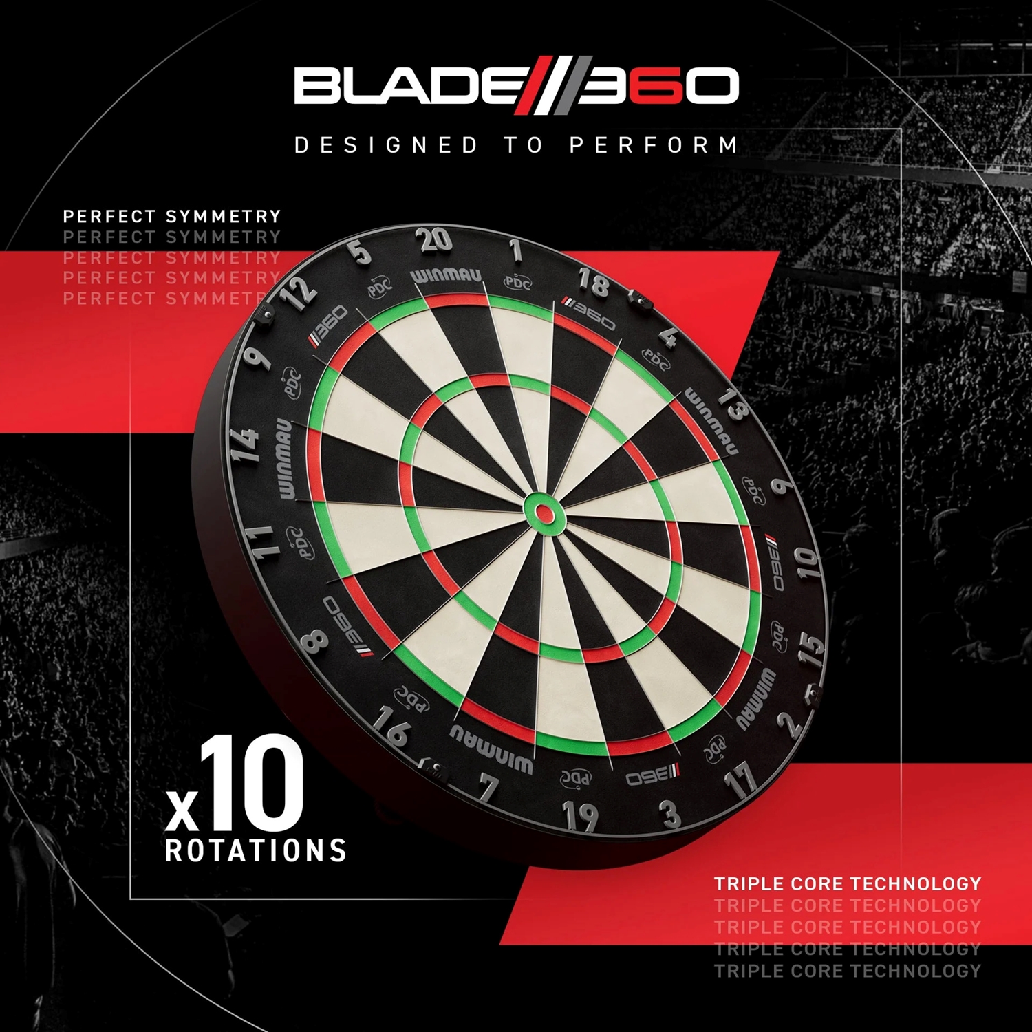 Winmau 806909 Dartboard Winmau Blade 360°