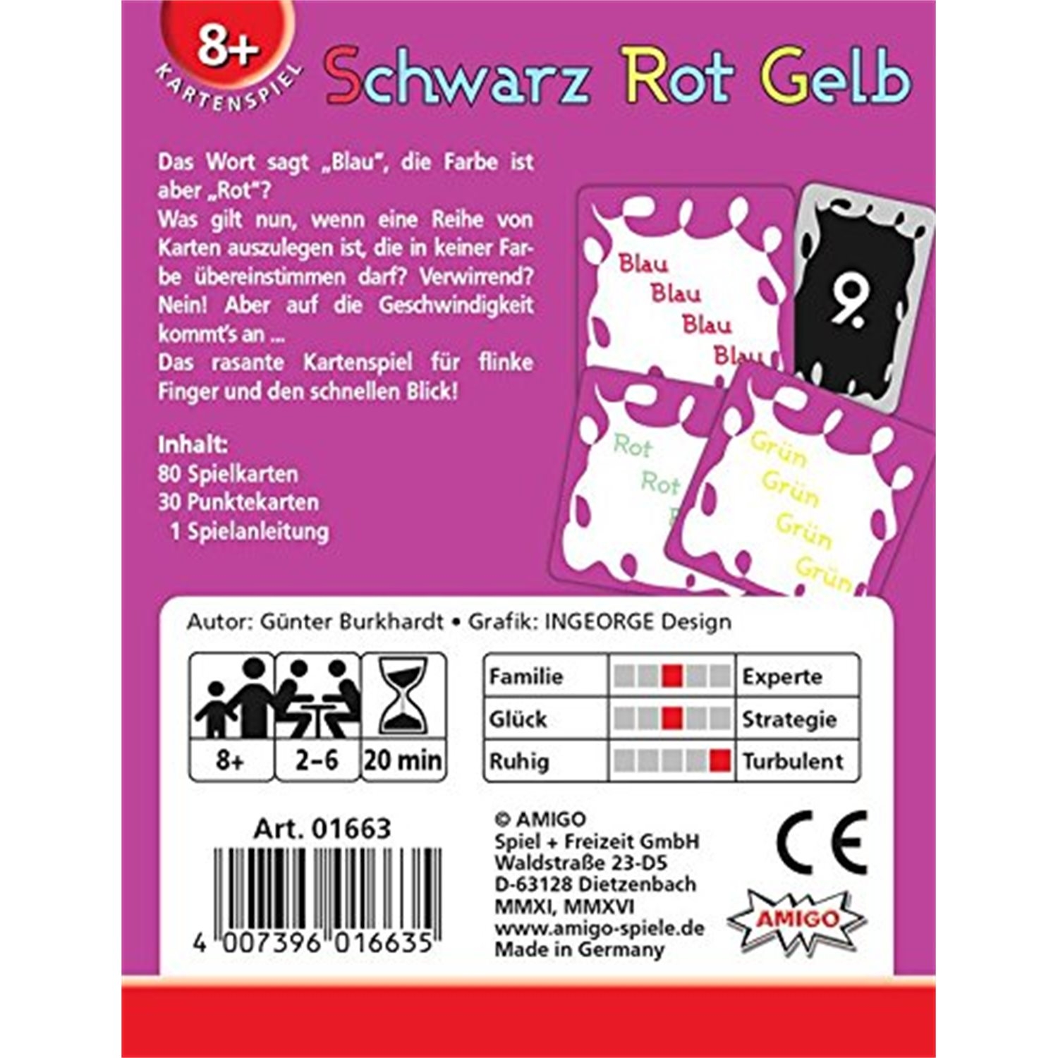 Amigo 01663 Schwarz Rot Gelb