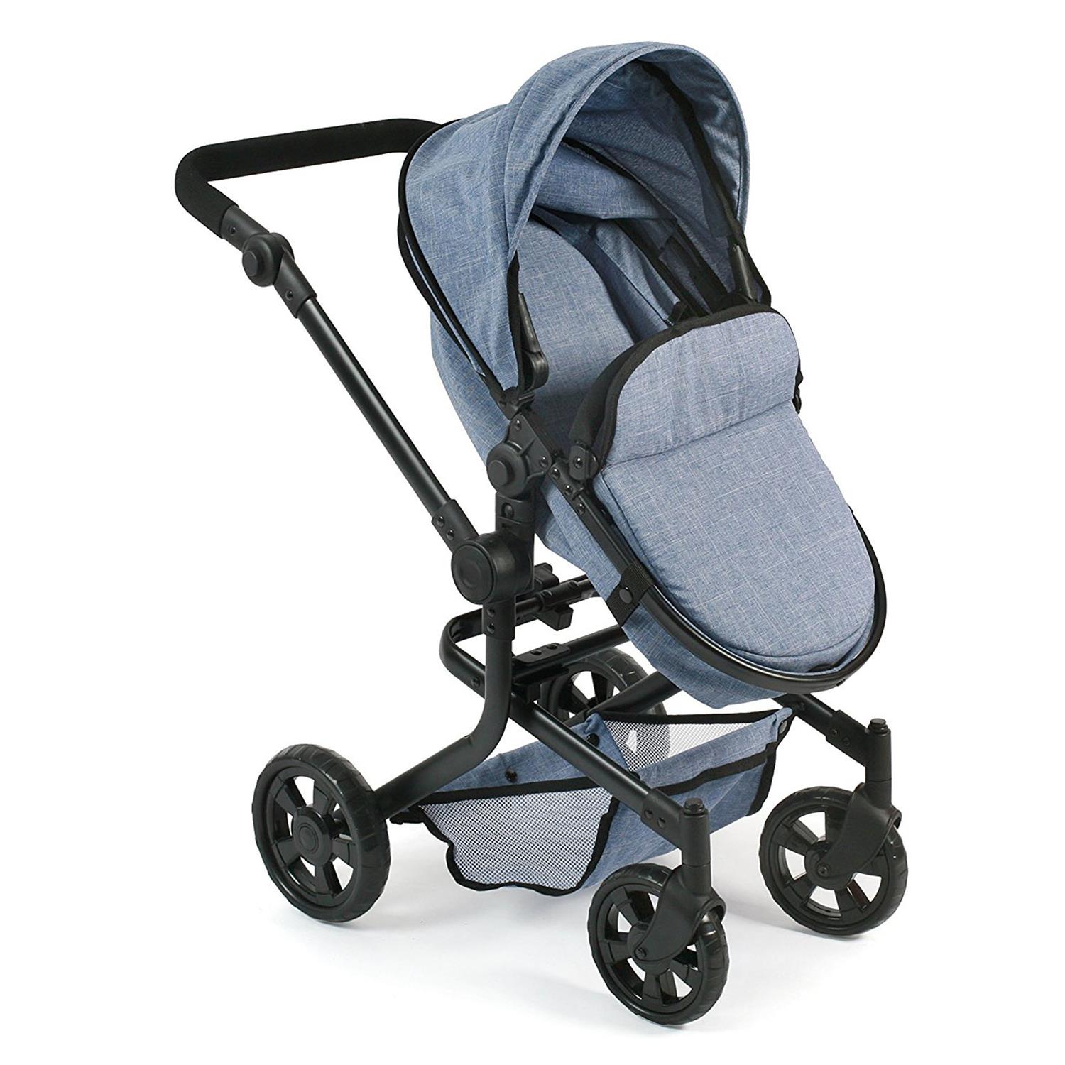 Bayer Chic 2000 595-50 Kombi-Puppenwagen "MIKA", Jeans Blue