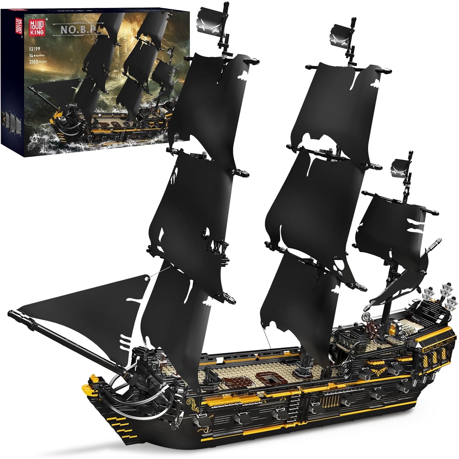 Mould King 13199 Piratenschiff Black Pearl