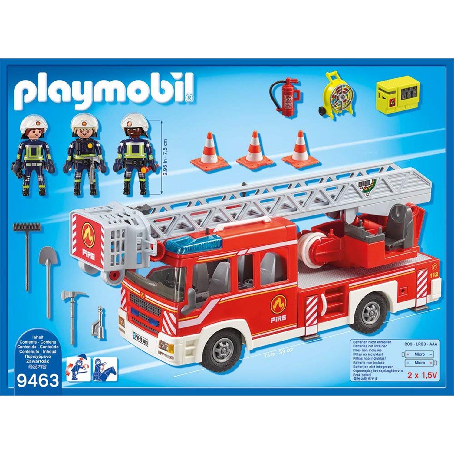 PLAYMOBIL 9463 Feuerwehr-Leiterfahrzeug