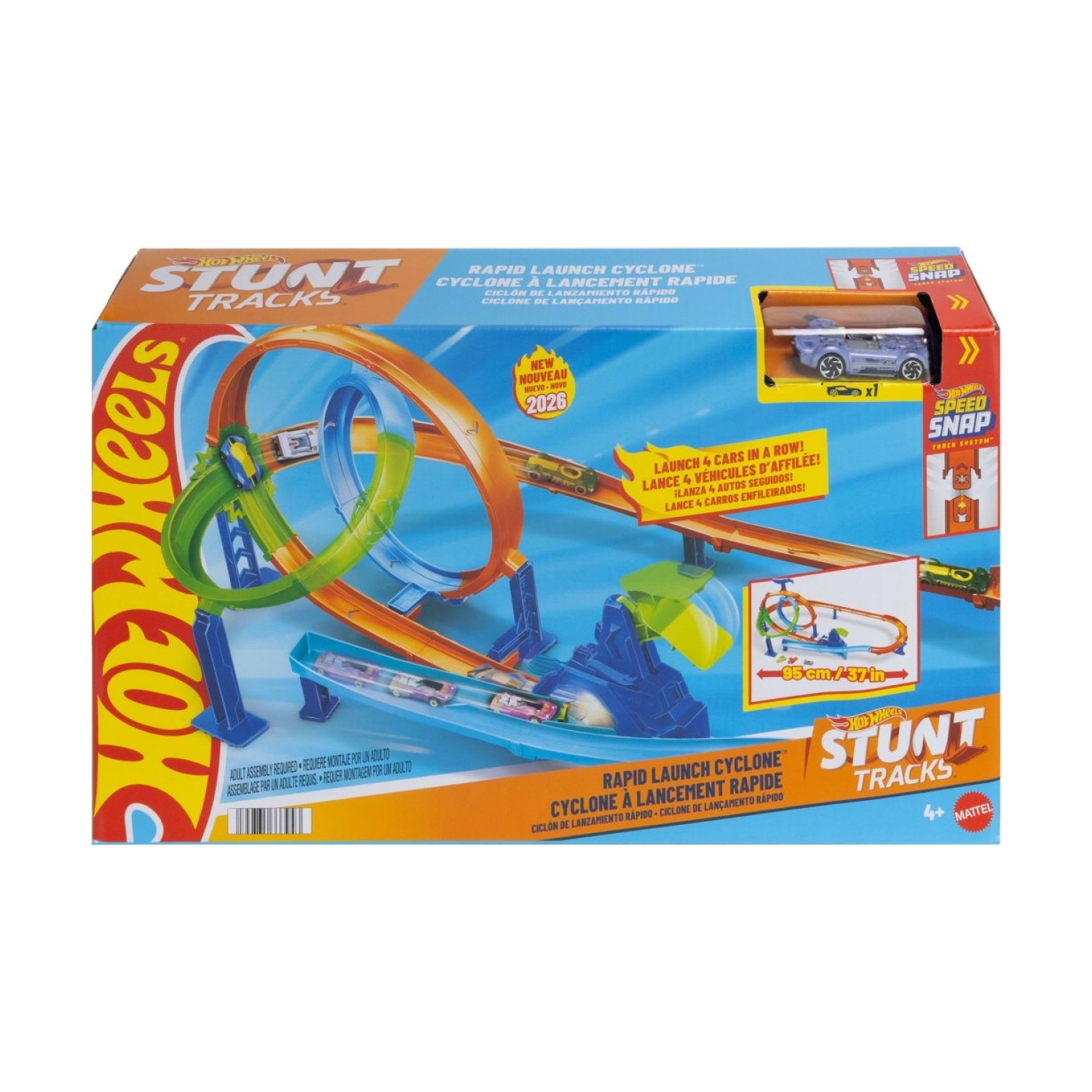 Mattel JHK73 Hot Wheels Stunt Tracks Turbo Looping Set