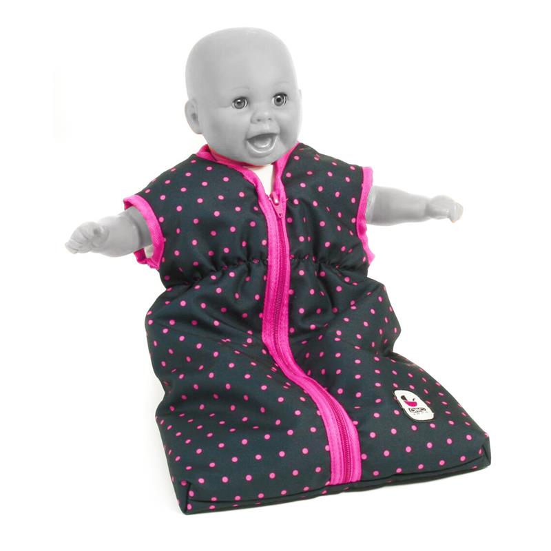 Bayer Chic 2000 792 12 Puppen-Schlafsack, Dots Navy-Pink.