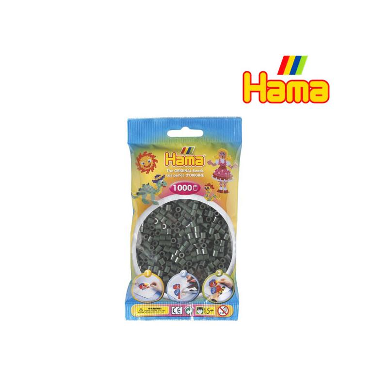Hama 207-28 Perlen-Btl. 1000 Stck., olivgrün