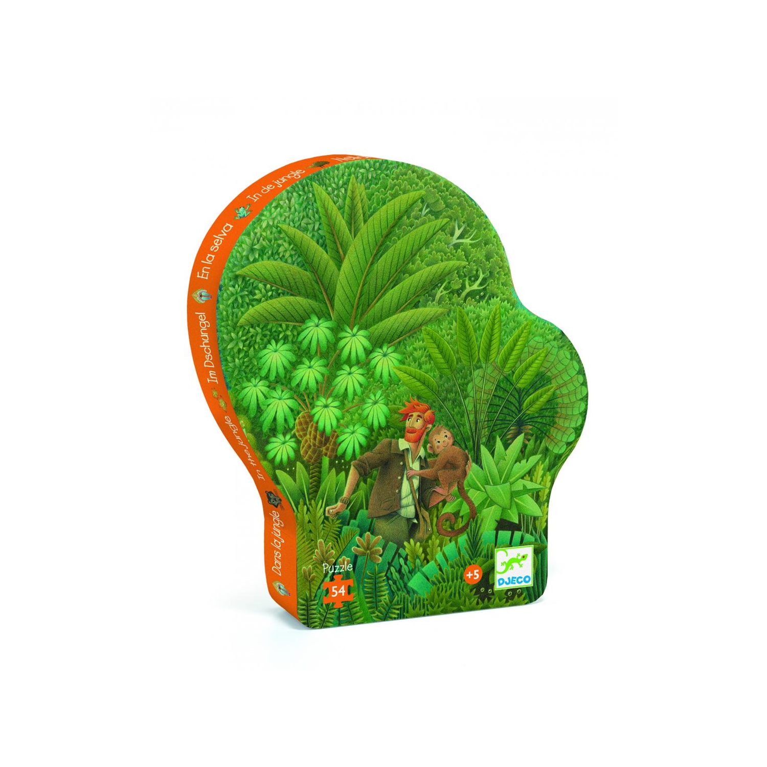 Djeco DJ07244 Formen Puzzle: Im Dschungel