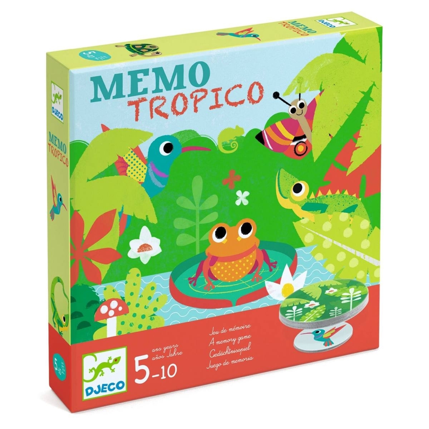 Djeco DJ08444 Spiele: Mémo Tropico