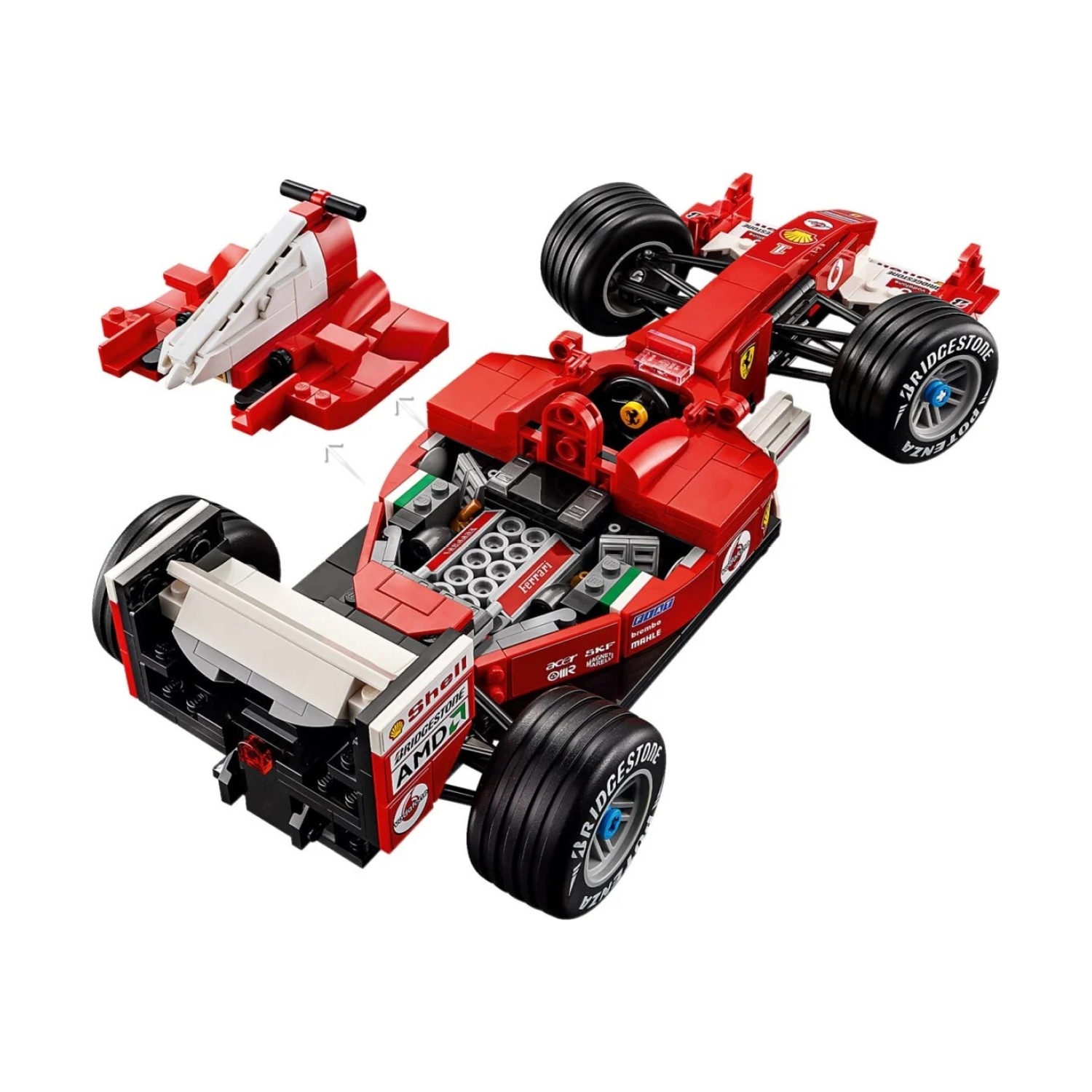 LEGO 11375 Ferrari F2004 und Michael Sc.
